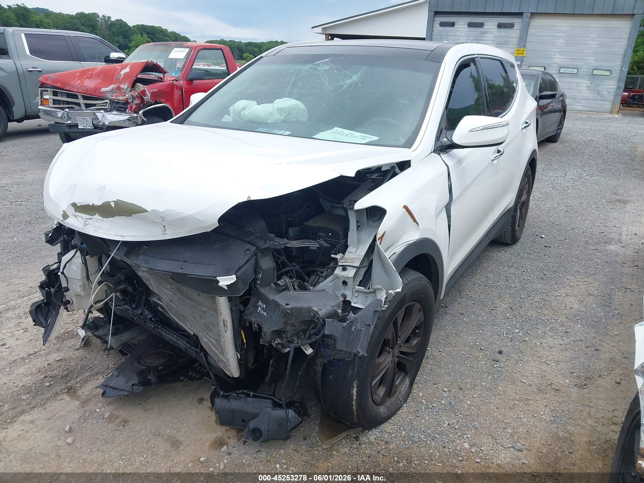 2013 Hyundai Santa Fe Sport Белый vin: 5XYZU3LB4DG007897