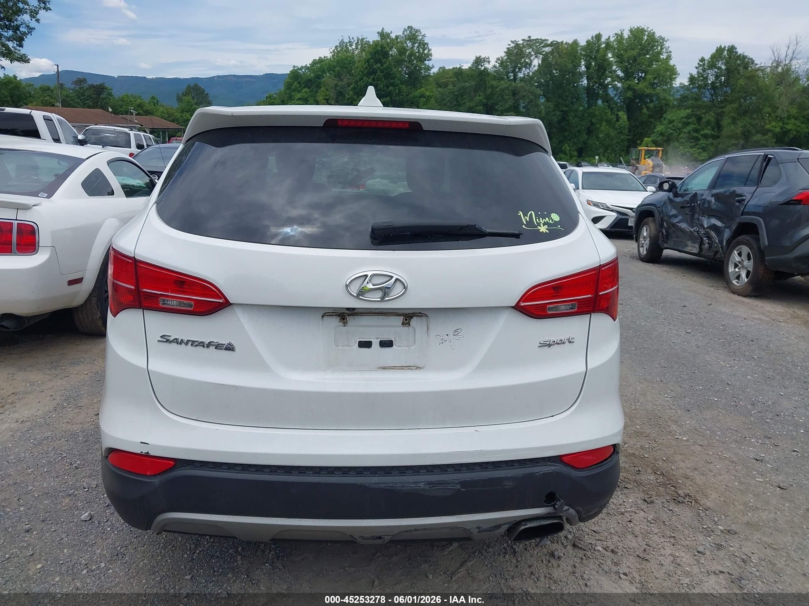 2013 Hyundai Santa Fe Sport Белый vin: 5XYZU3LB4DG007897