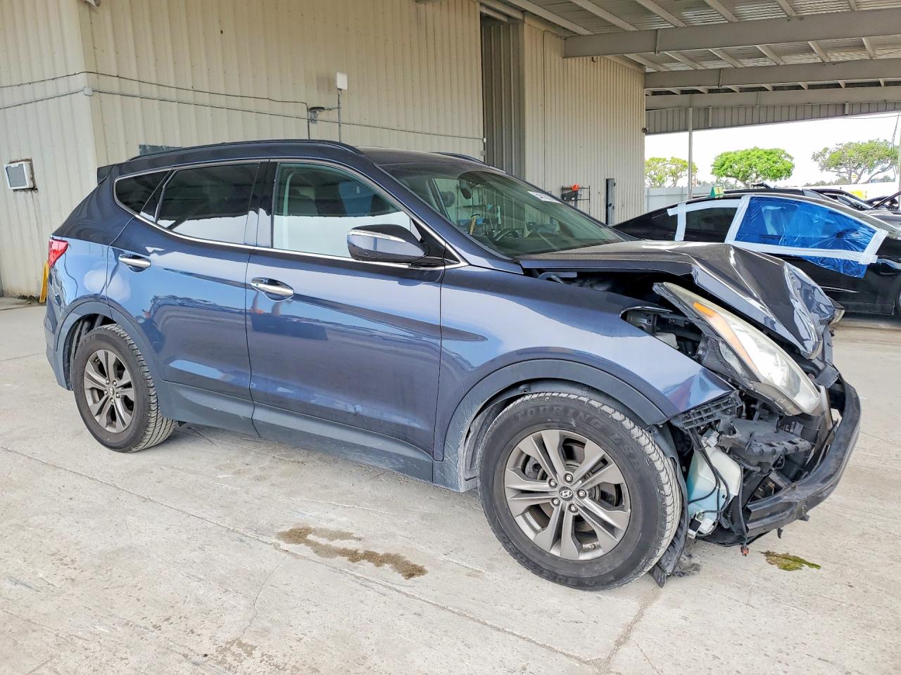 2013 Hyundai Santa Fe Sport 2.4l Синий vin: 5XYZU3LB4DG015630
