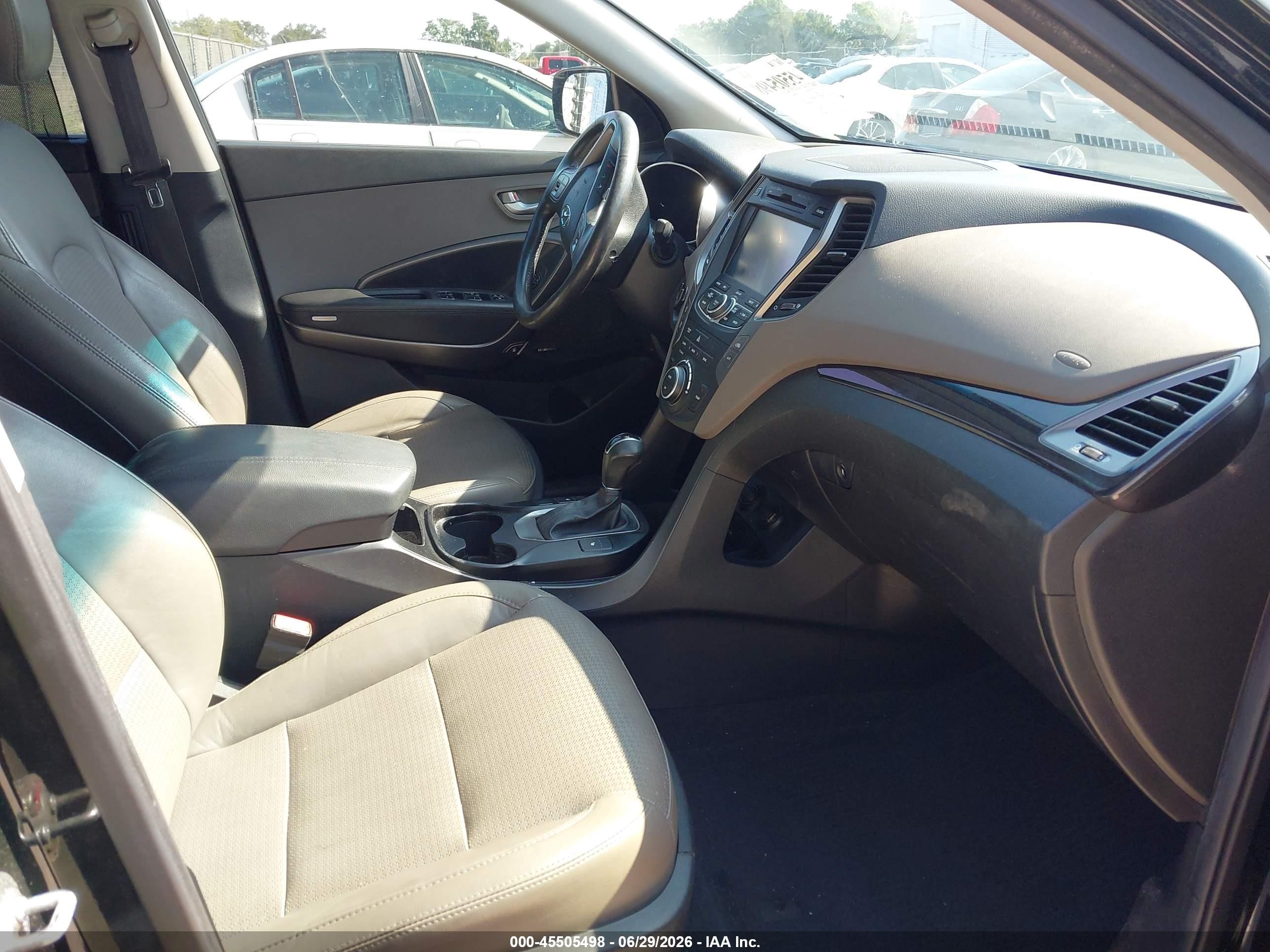 2013 Hyundai Santa Fe Sport Black vin: 5XYZU3LB4DG070224