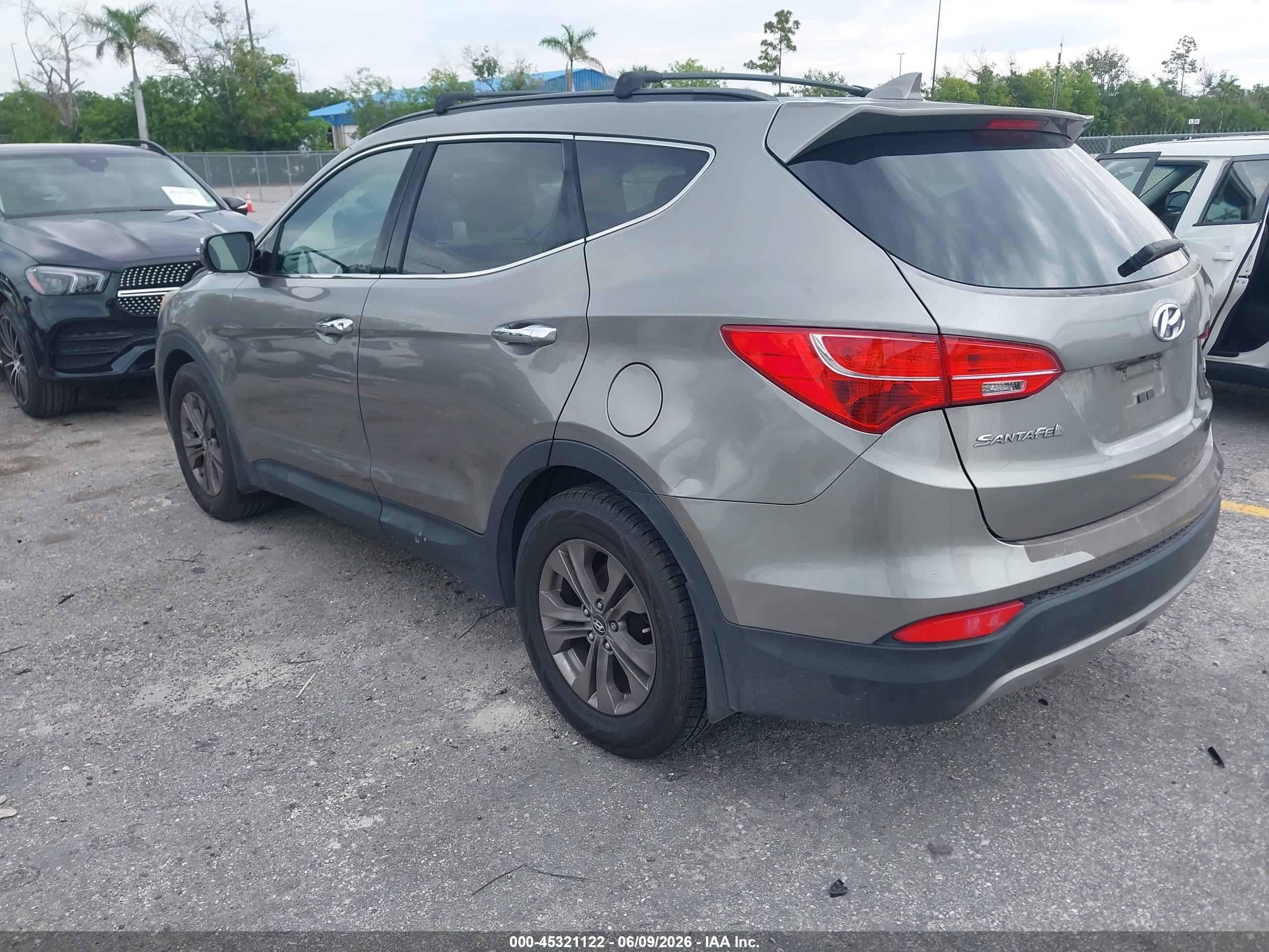 2013 Hyundai Santa Fe Sport Серый vin: 5XYZU3LB4DG096015