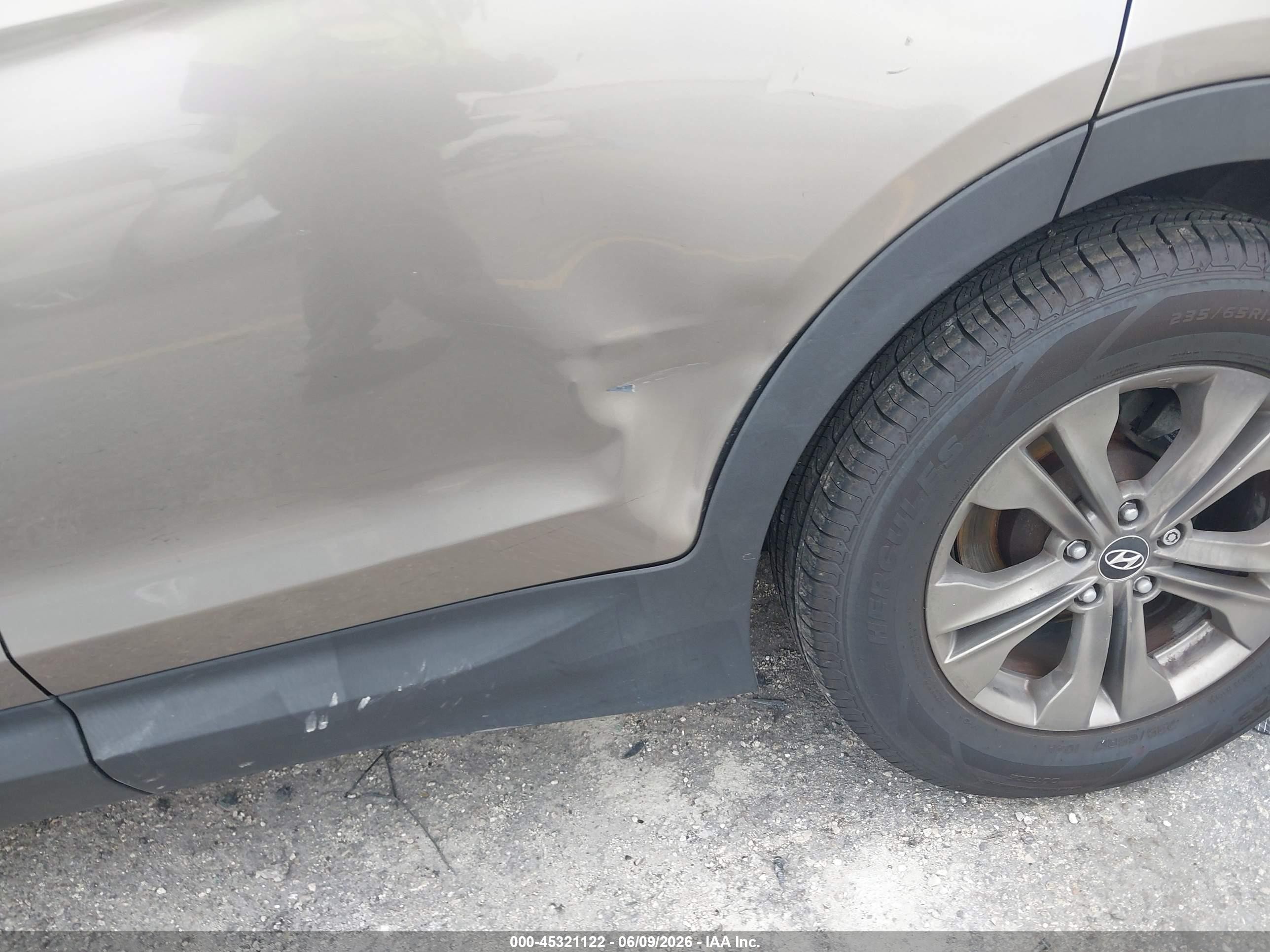 2013 Hyundai Santa Fe Sport Серый vin: 5XYZU3LB4DG096015