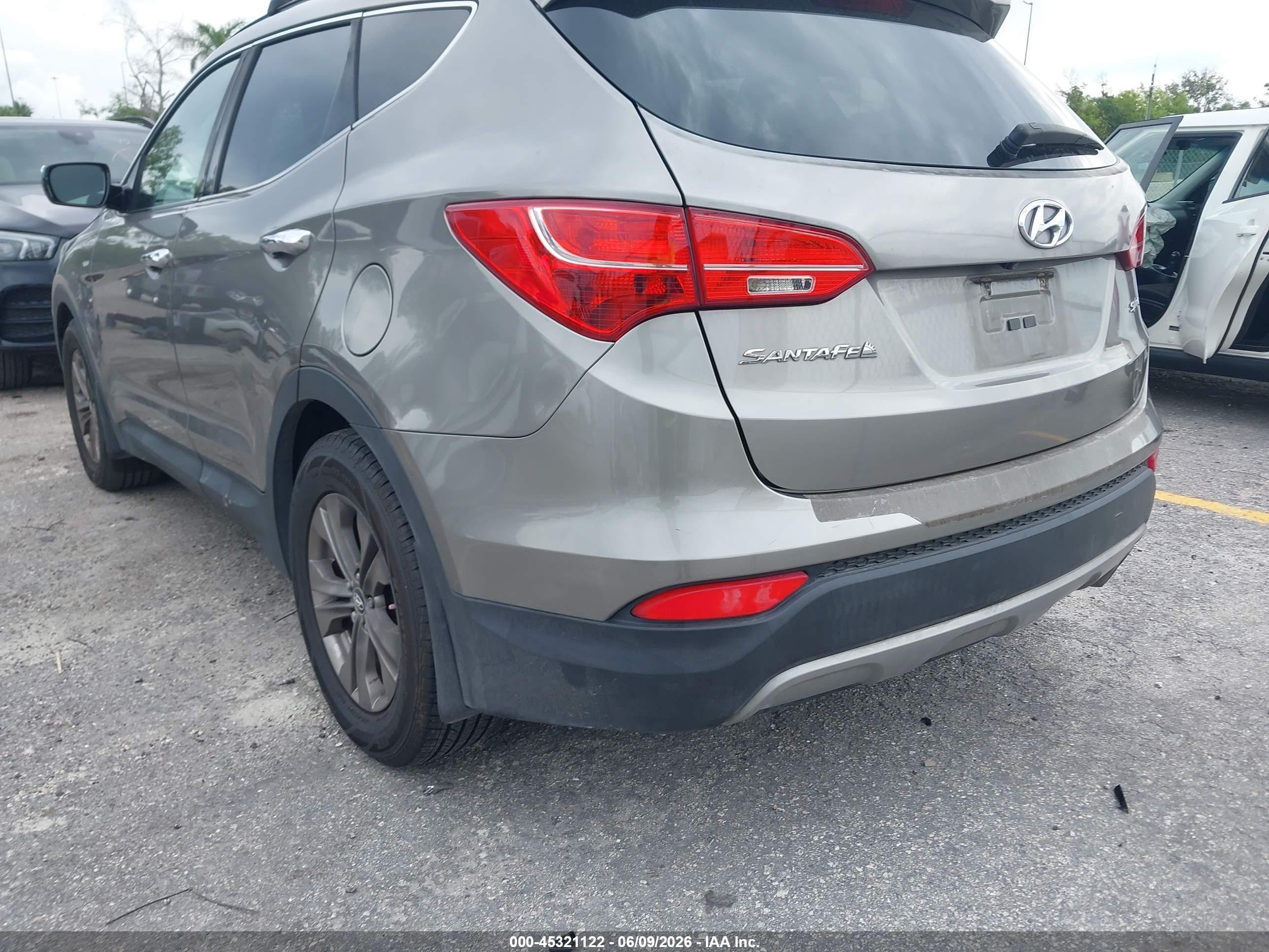 2013 Hyundai Santa Fe Sport Серый vin: 5XYZU3LB4DG096015