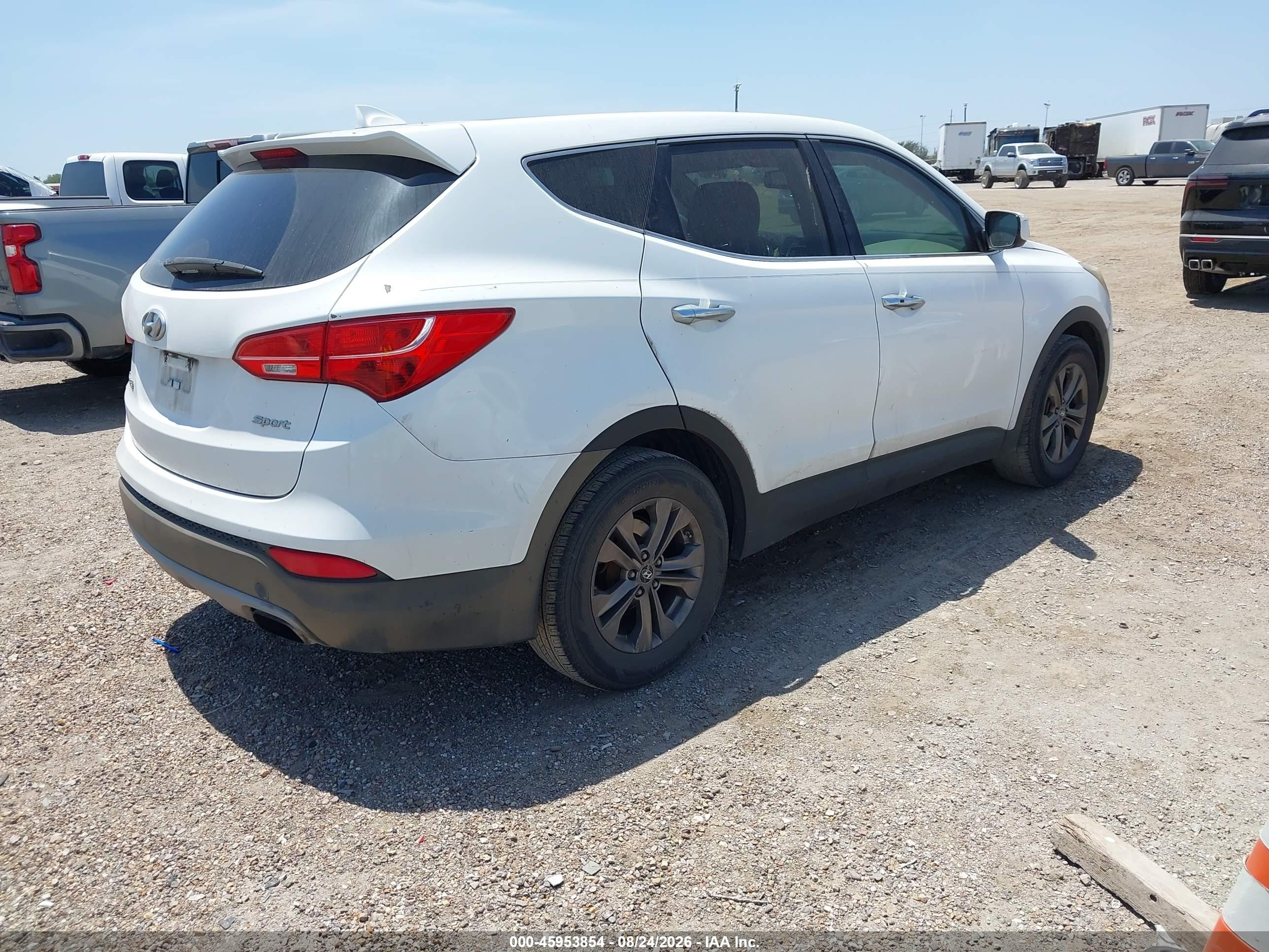 2013 Hyundai Santa Fe Sport Белый vin: 5XYZU3LB4DG107045