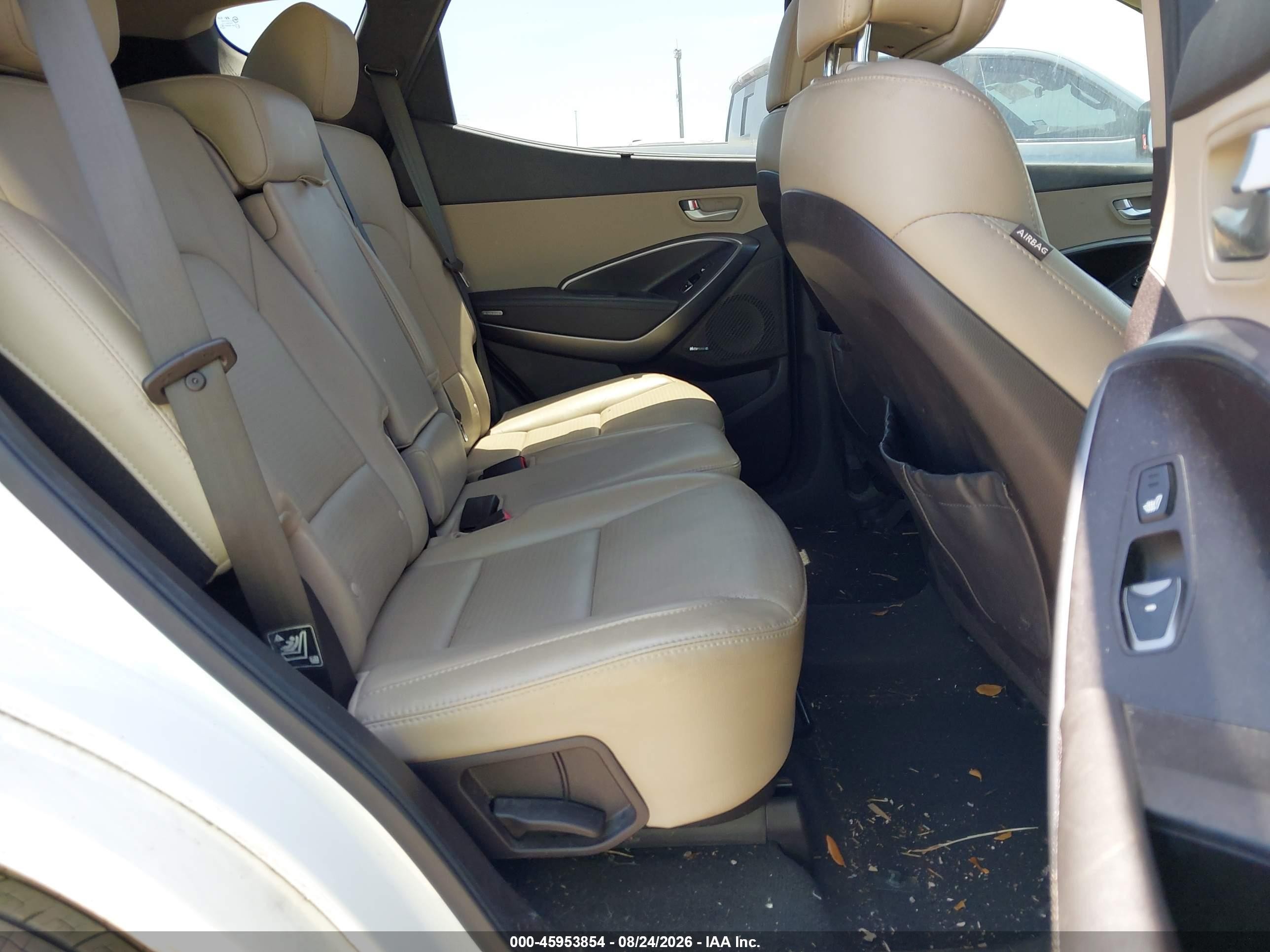 2013 Hyundai Santa Fe Sport Белый vin: 5XYZU3LB4DG107045