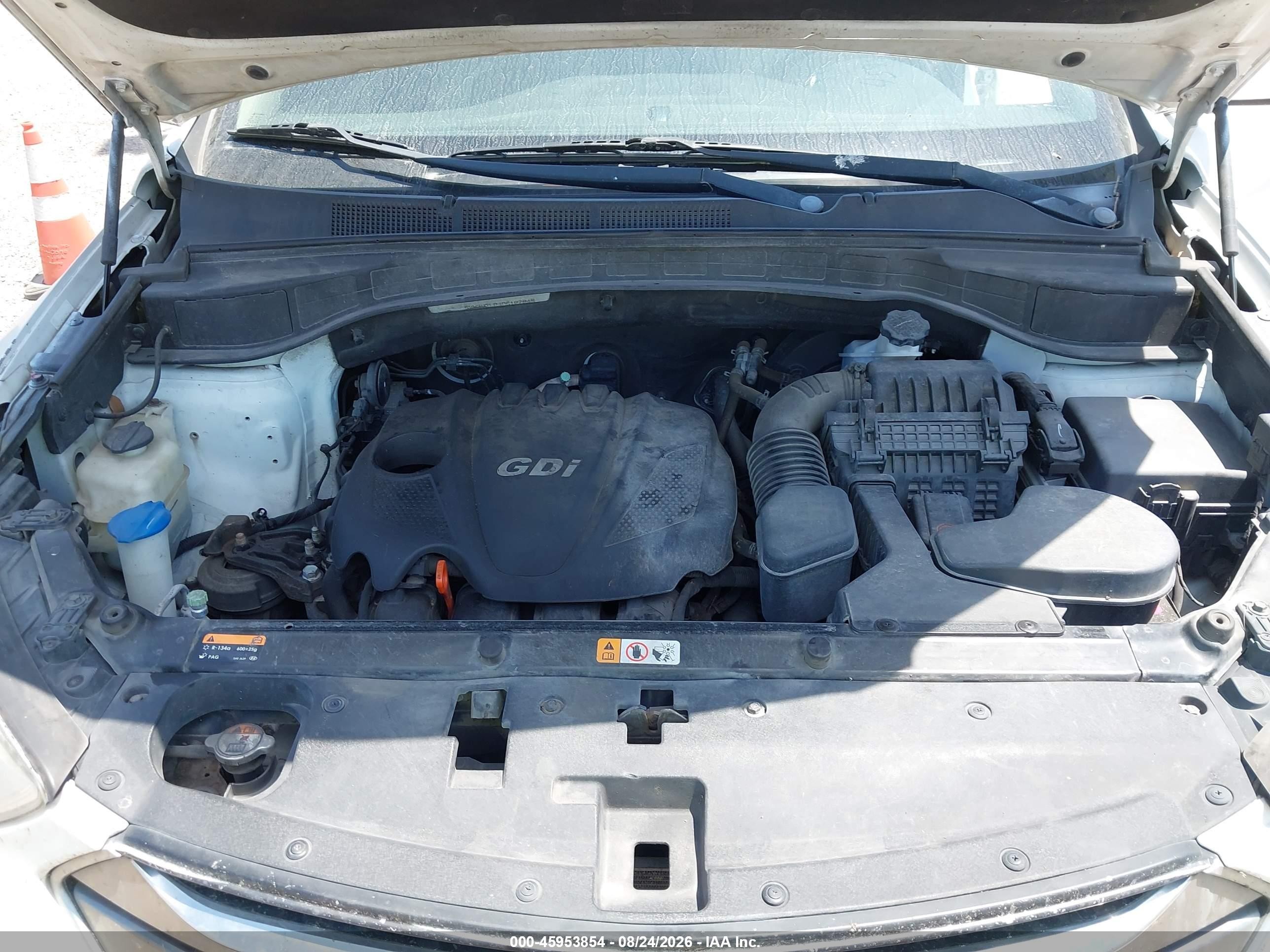 2013 Hyundai Santa Fe Sport Белый vin: 5XYZU3LB4DG107045