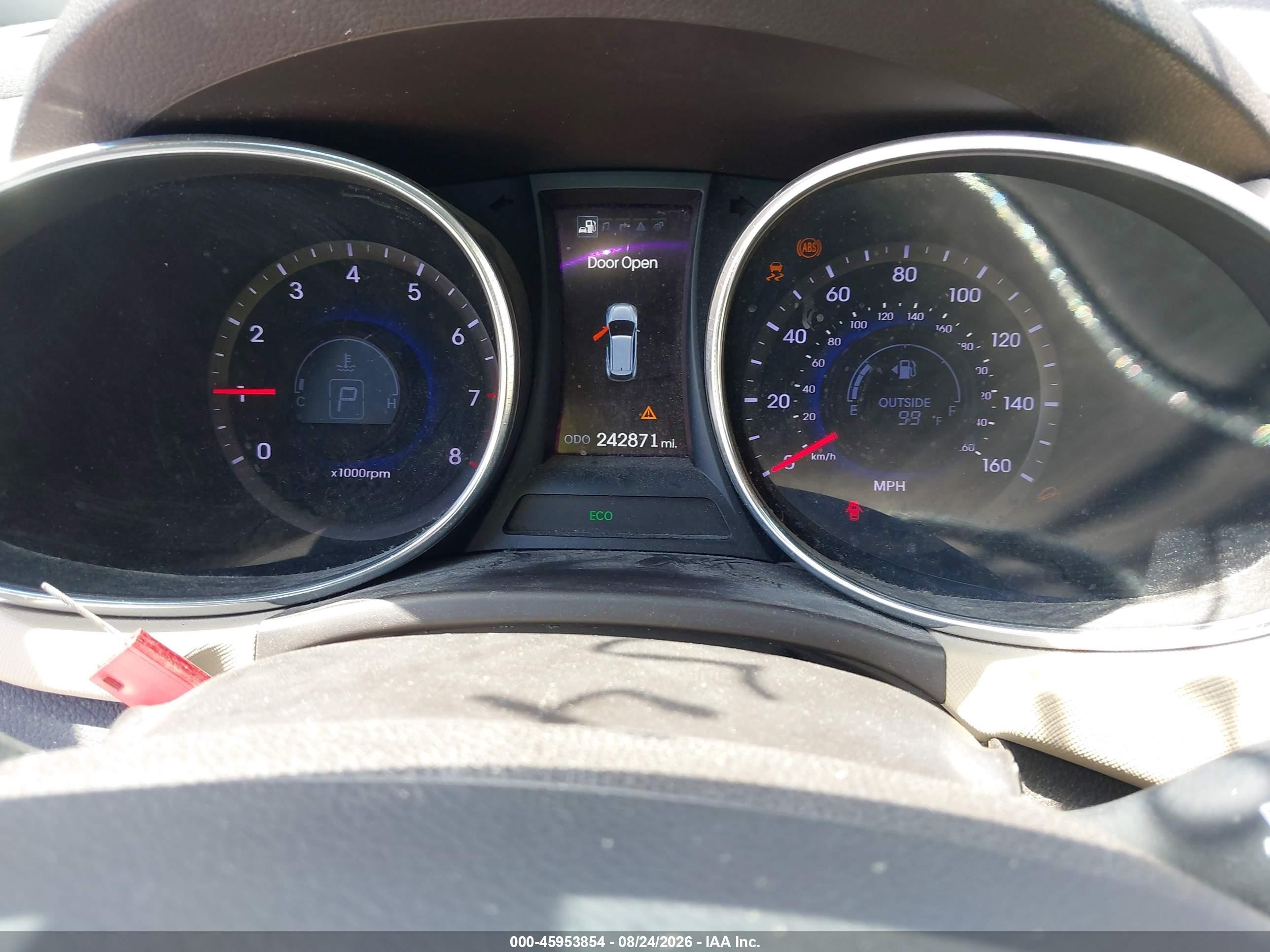 2013 Hyundai Santa Fe Sport Белый vin: 5XYZU3LB4DG107045