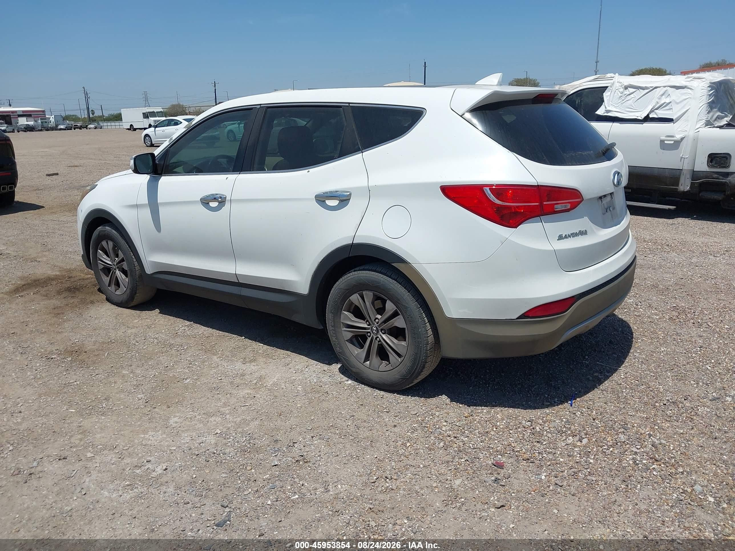 2013 Hyundai Santa Fe Sport Белый vin: 5XYZU3LB4DG107045
