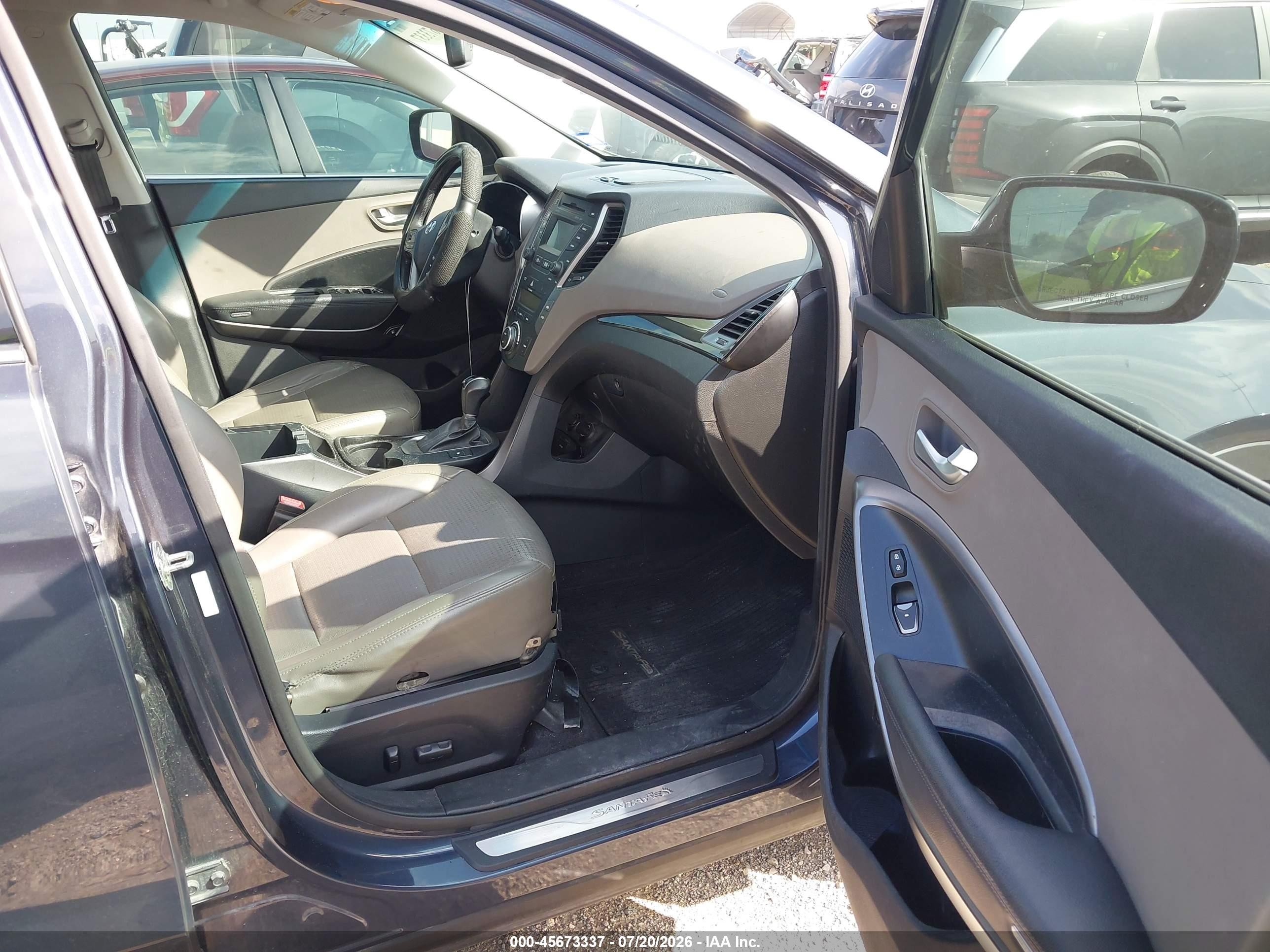 2013 Hyundai Santa Fe Sport Blue vin: 5XYZU3LB4DG108230