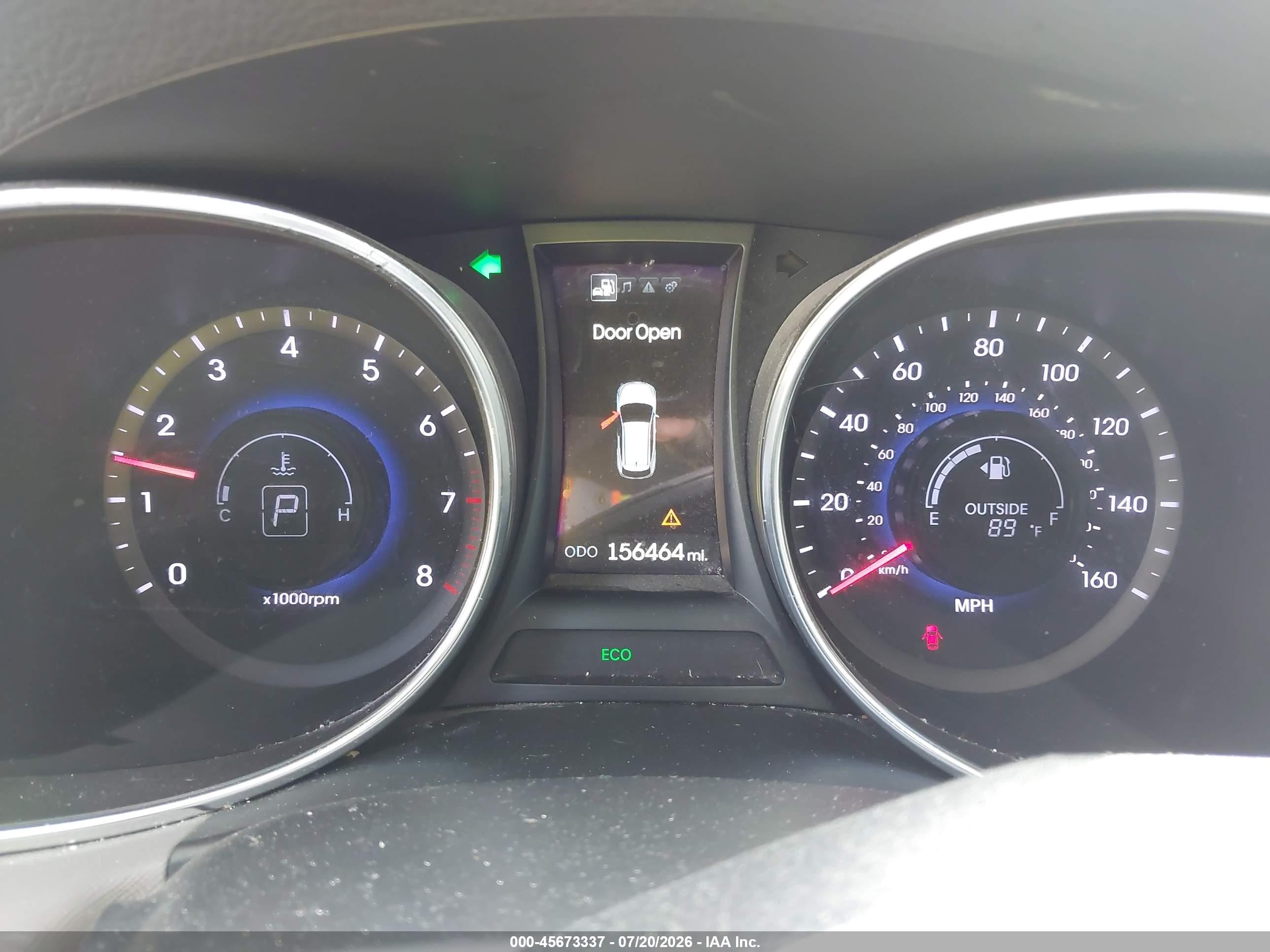 2013 Hyundai Santa Fe Sport Blue vin: 5XYZU3LB4DG108230