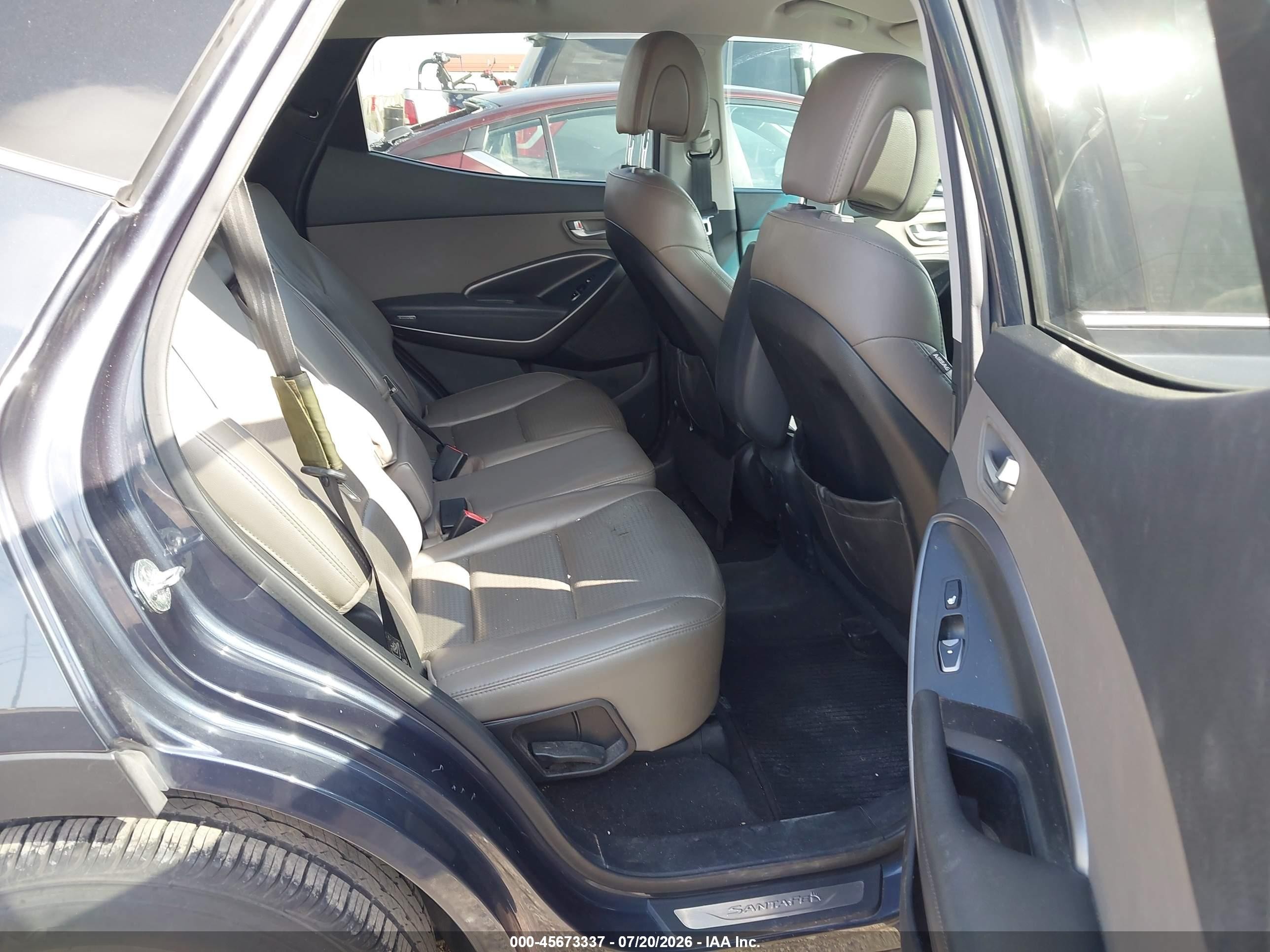 2013 Hyundai Santa Fe Sport Blue vin: 5XYZU3LB4DG108230