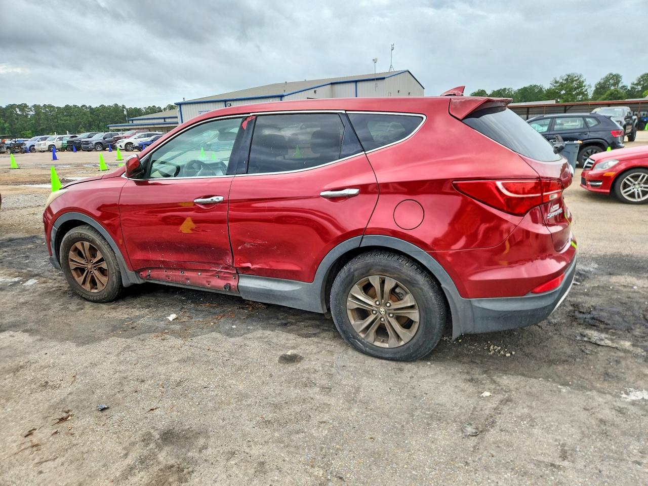 2013 Hyundai Santa Fe Sport 2.4l Red vin: 5XYZU3LB4DG110656