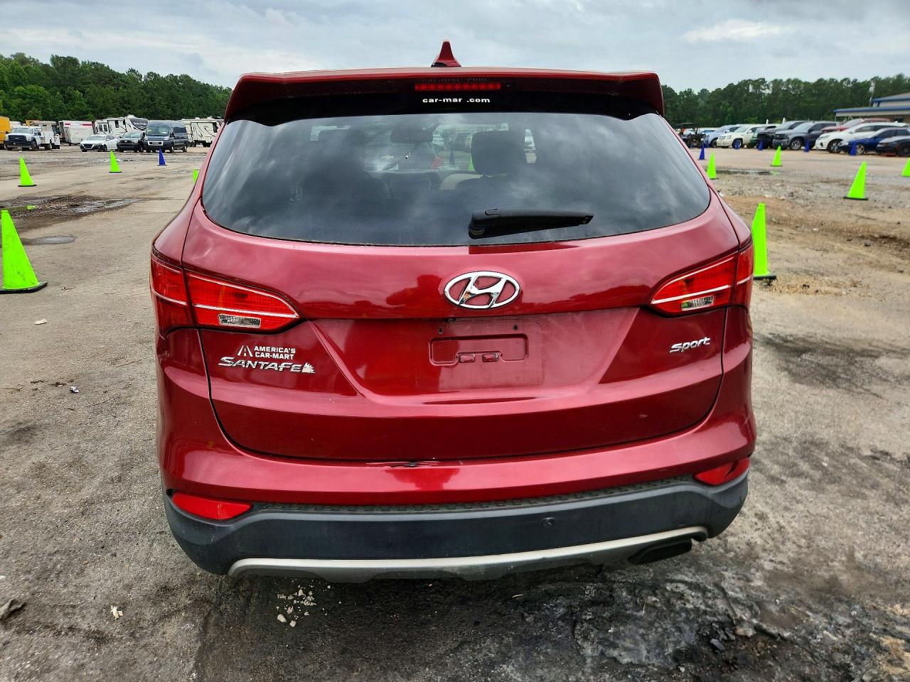 2013 Hyundai Santa Fe Sport 2.4l Red vin: 5XYZU3LB4DG110656