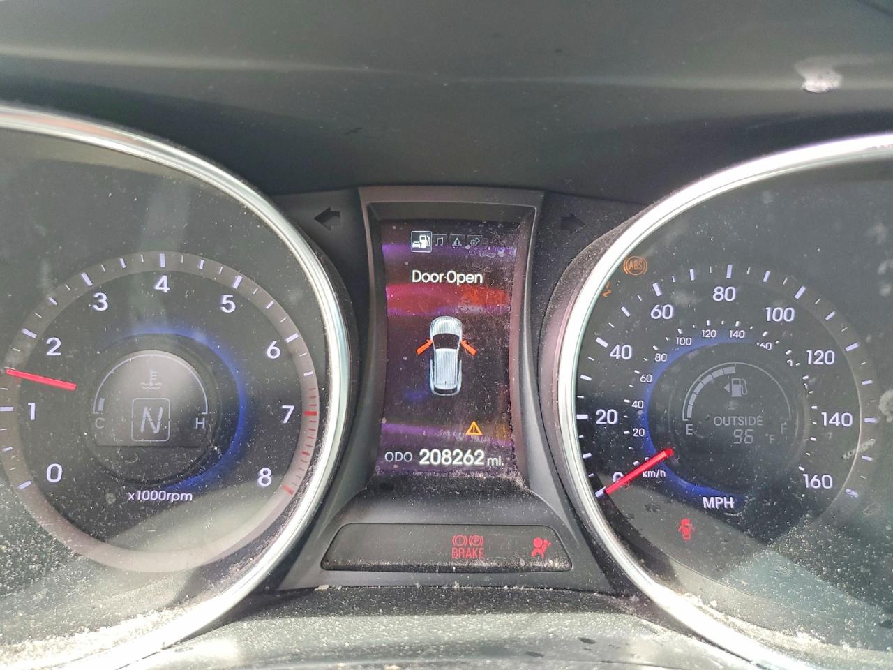 2013 Hyundai Santa Fe Sport 2.4l Gray vin: 5XYZU3LB4DG110995
