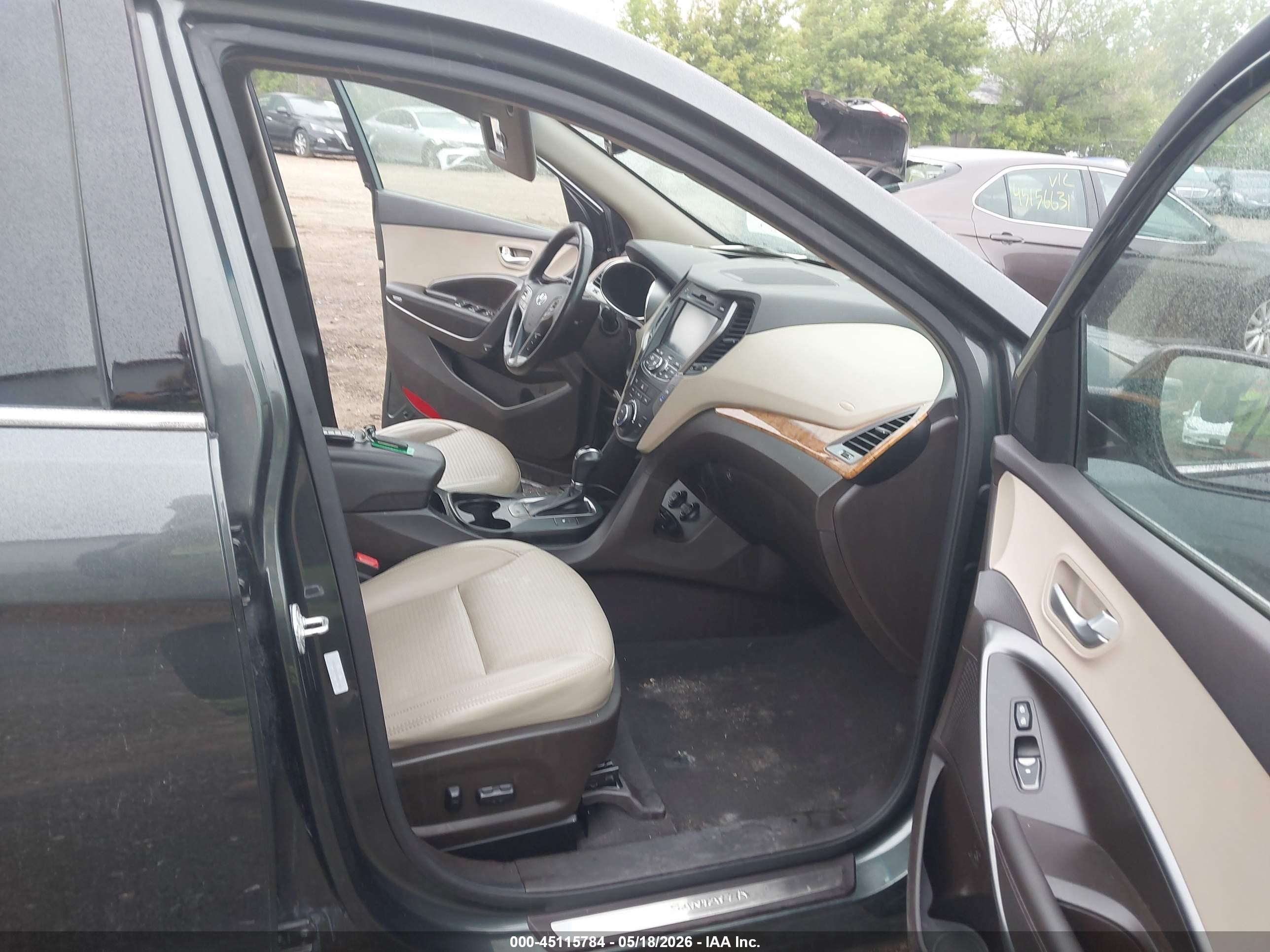 2013 Hyundai Santa Fe Sport Gray vin: 5XYZU3LB4DG113816