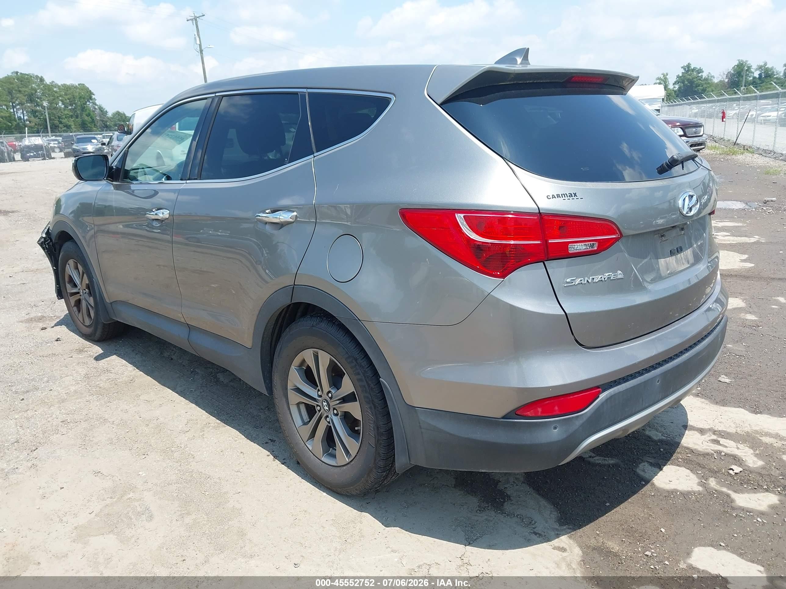 2014 Hyundai Santa Fe Sport 2.4l Gray vin: 5XYZU3LB4EG128530