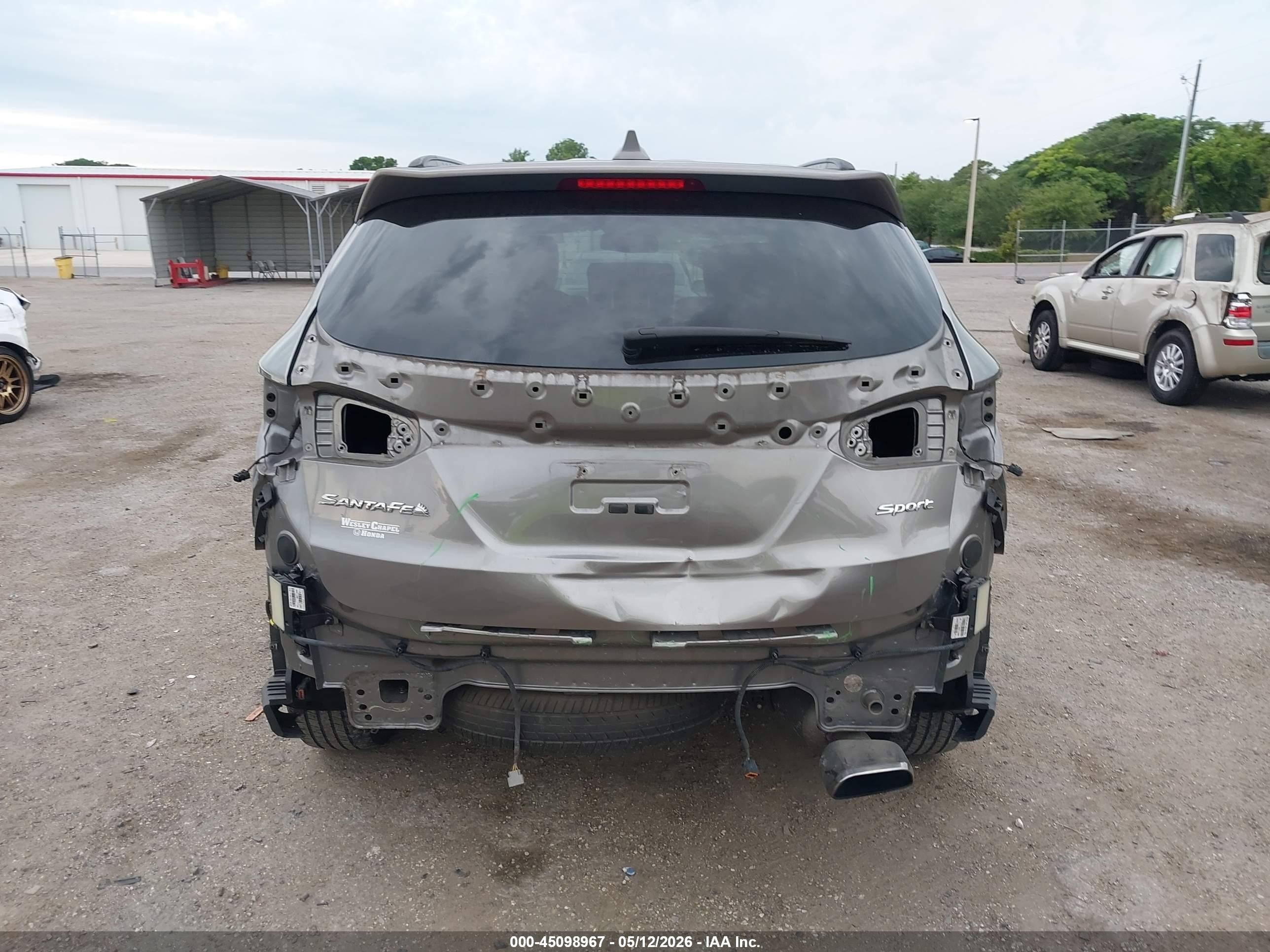 2014 Hyundai Santa Fe Sport 2.4l Gray vin: 5XYZU3LB4EG128706