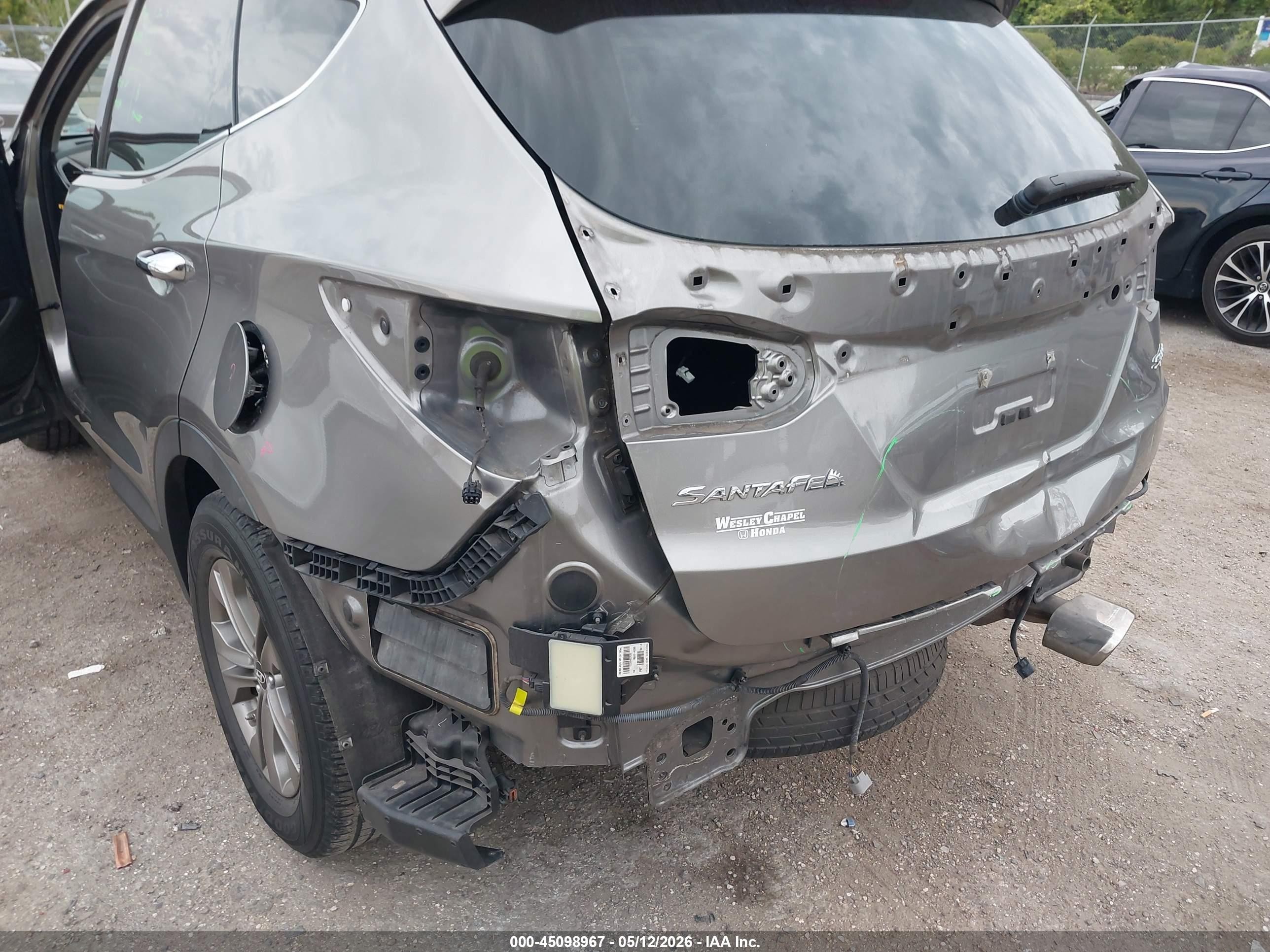 2014 Hyundai Santa Fe Sport 2.4l Gray vin: 5XYZU3LB4EG128706