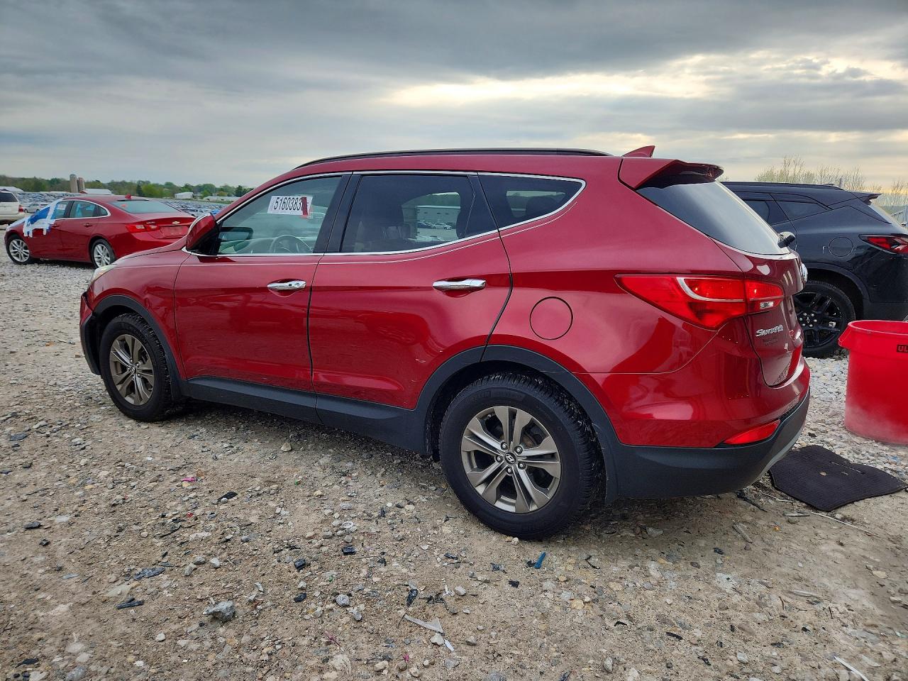 2014 Hyundai Santa Fe Sport 2.4l Red vin: 5XYZU3LB4EG131265