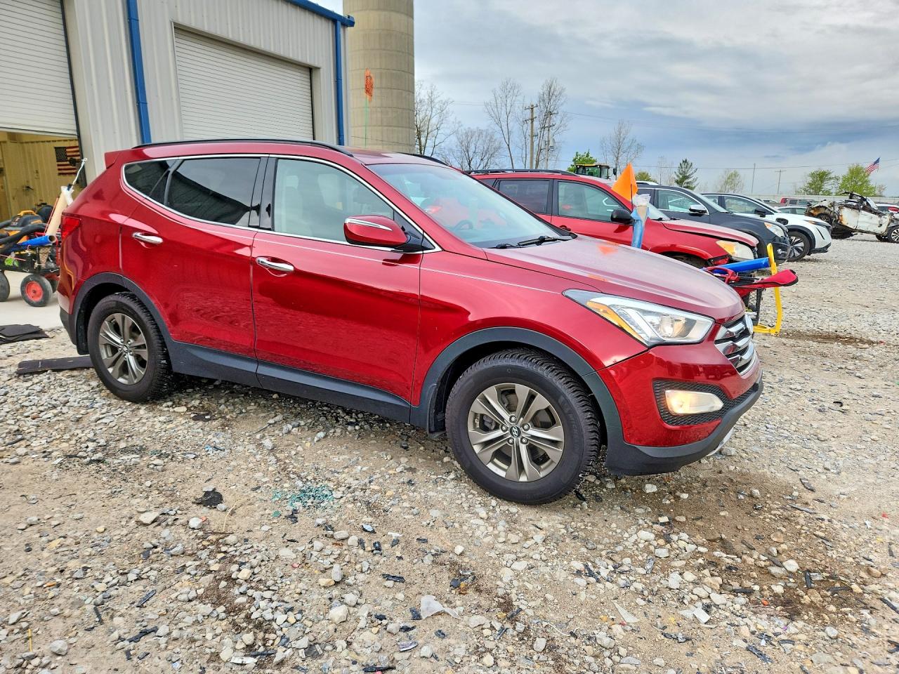2014 Hyundai Santa Fe Sport 2.4l Red vin: 5XYZU3LB4EG131265