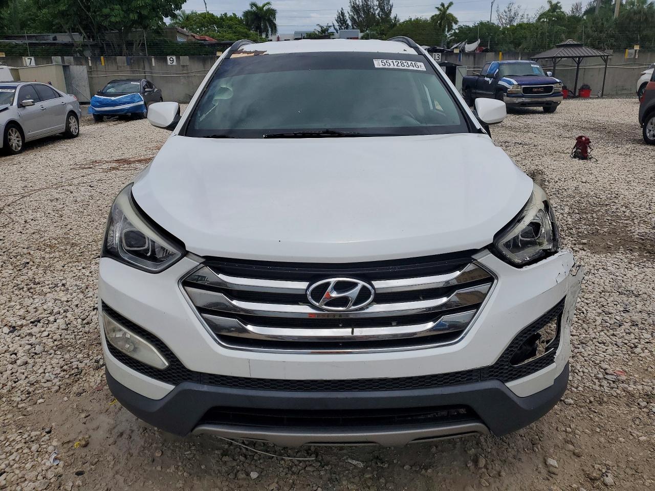 2014 Hyundai Santa Fe Sport 2.4l White vin: 5XYZU3LB4EG132013