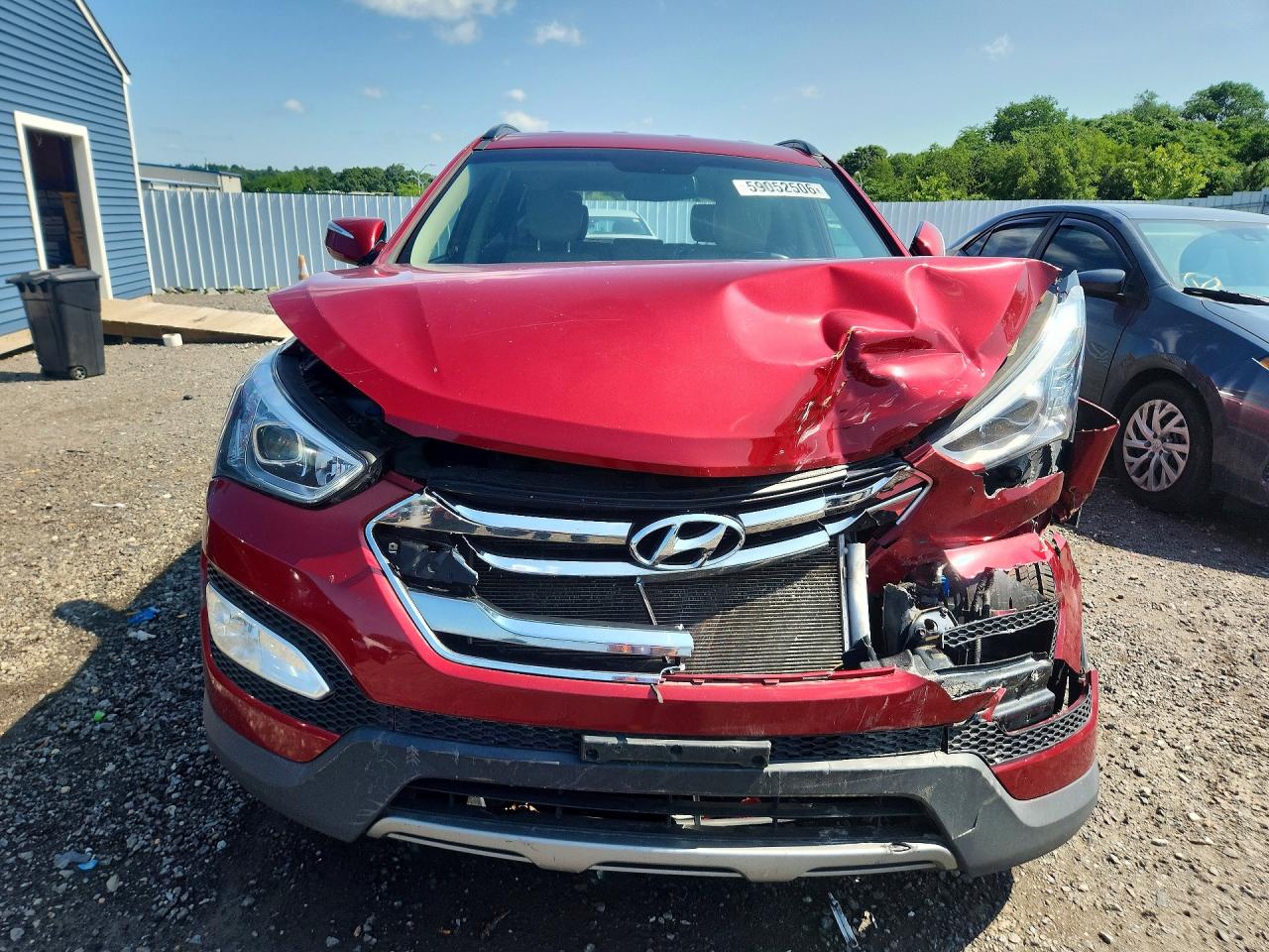 2014 Hyundai Santa Fe Sport 2.4l Red vin: 5XYZU3LB4EG138426