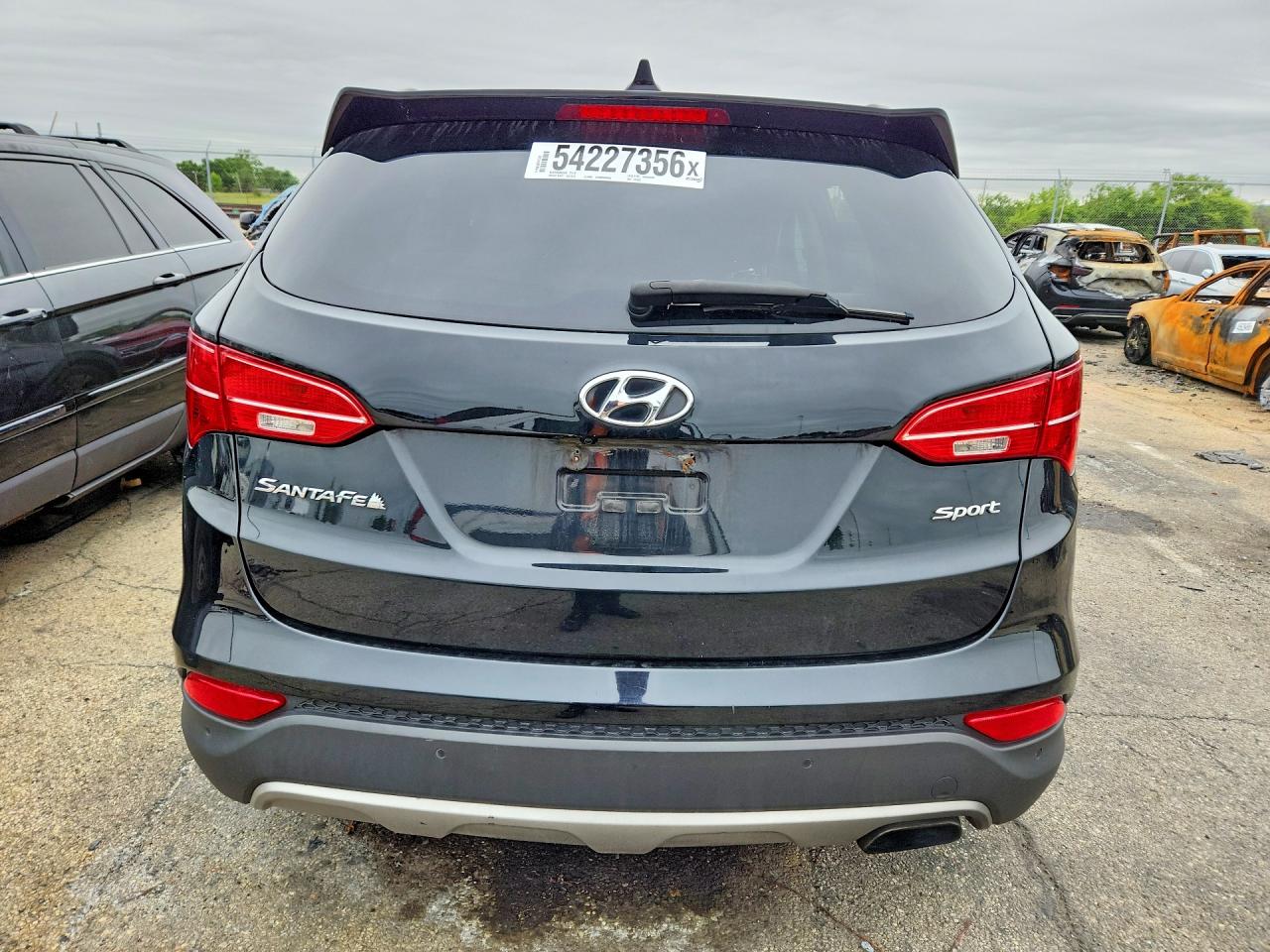 2014 Hyundai Santa Fe Sport 2.4l Black vin: 5XYZU3LB4EG147952