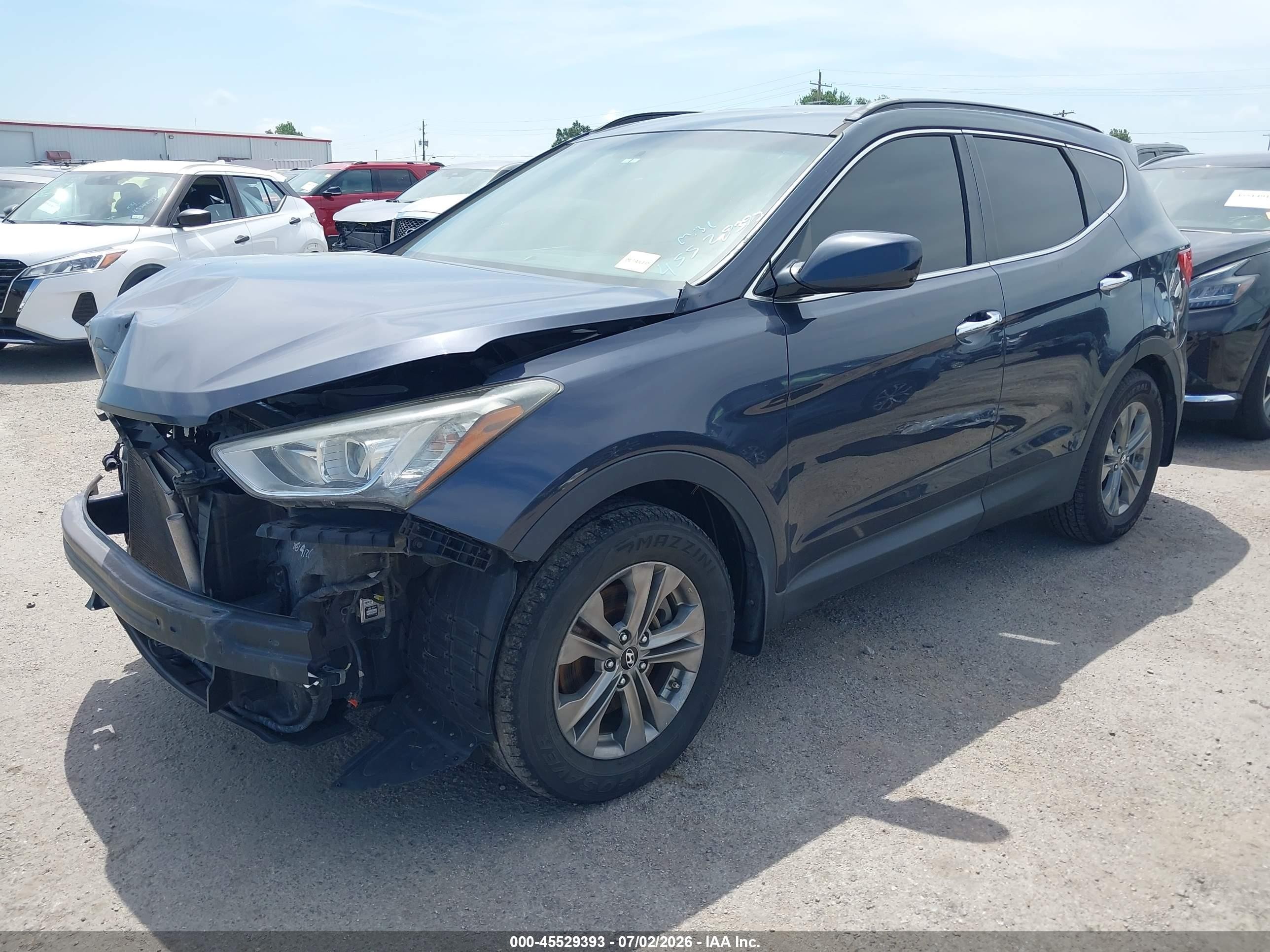 2014 Hyundai Santa Fe Sport 2.4l Gray vin: 5XYZU3LB4EG156960