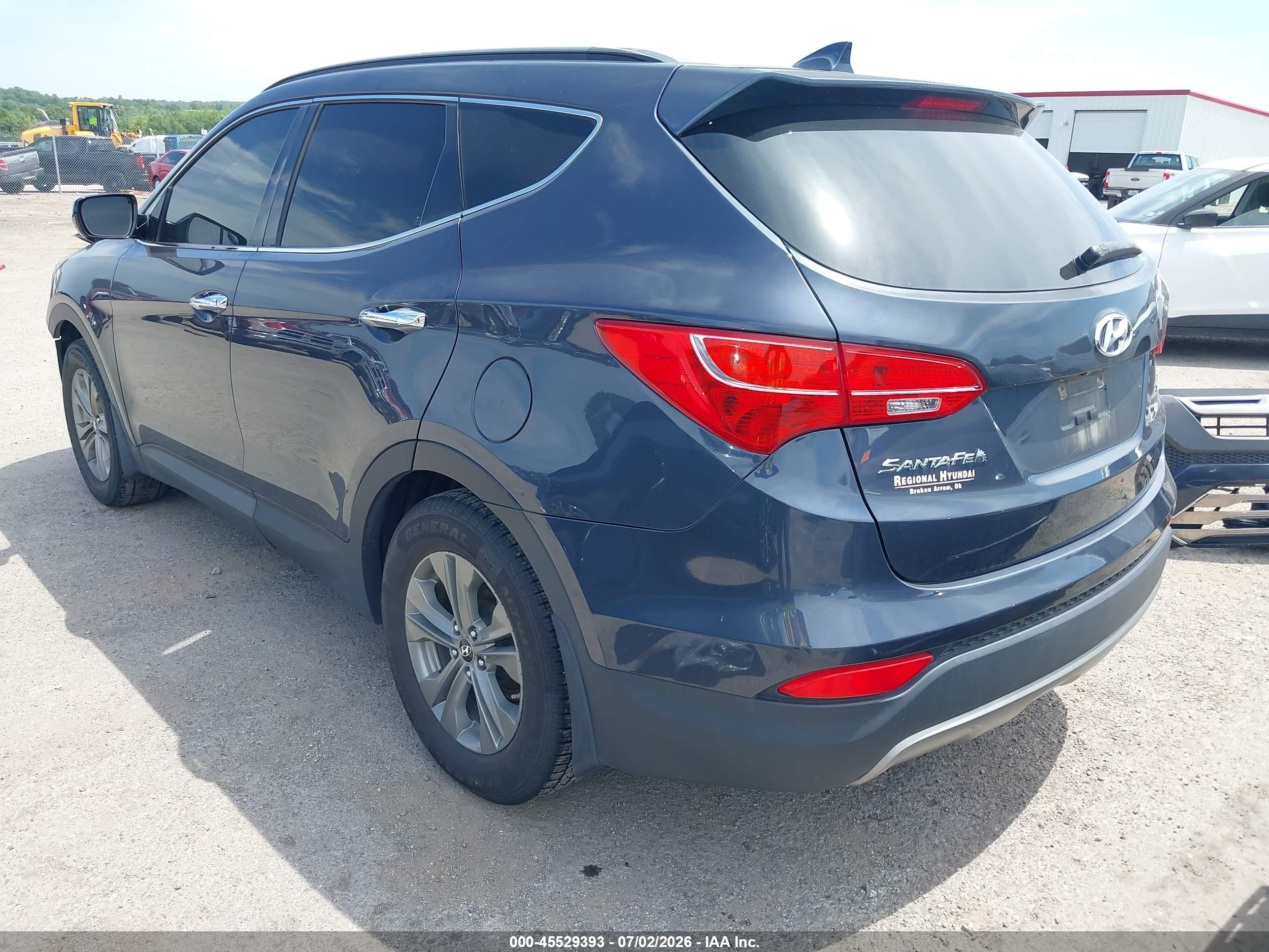 2014 Hyundai Santa Fe Sport 2.4l Gray vin: 5XYZU3LB4EG156960