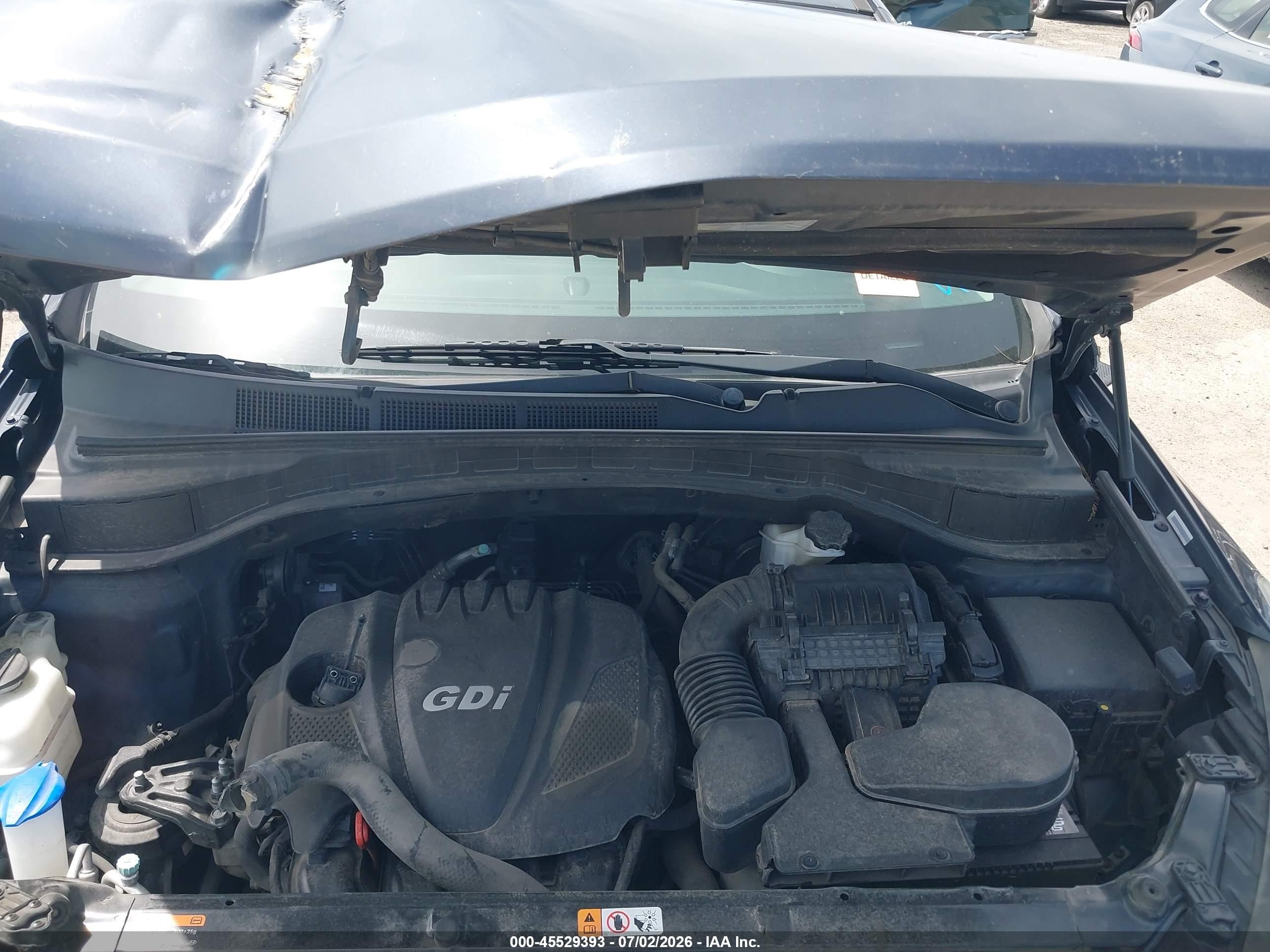 2014 Hyundai Santa Fe Sport 2.4l Gray vin: 5XYZU3LB4EG156960