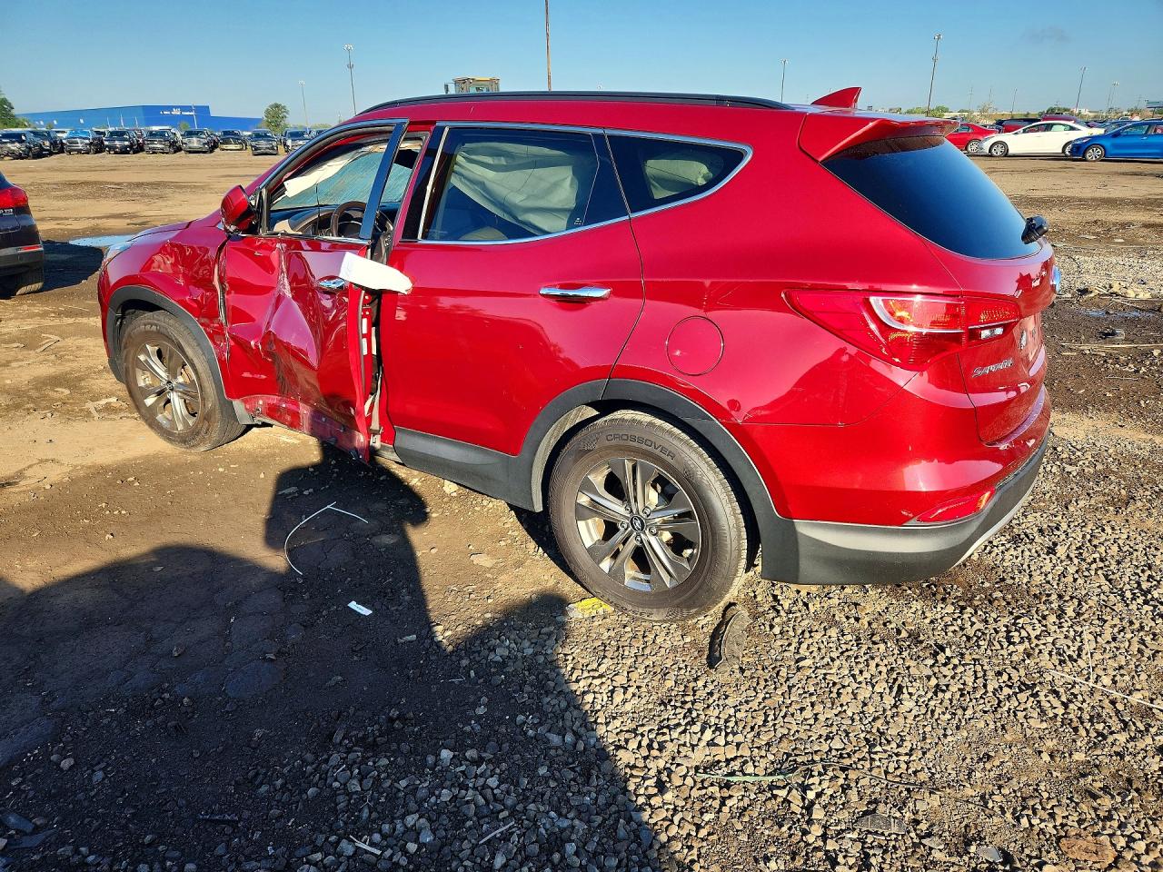 2014 Hyundai Santa Fe Sport 2.4l Red vin: 5XYZU3LB4EG172687