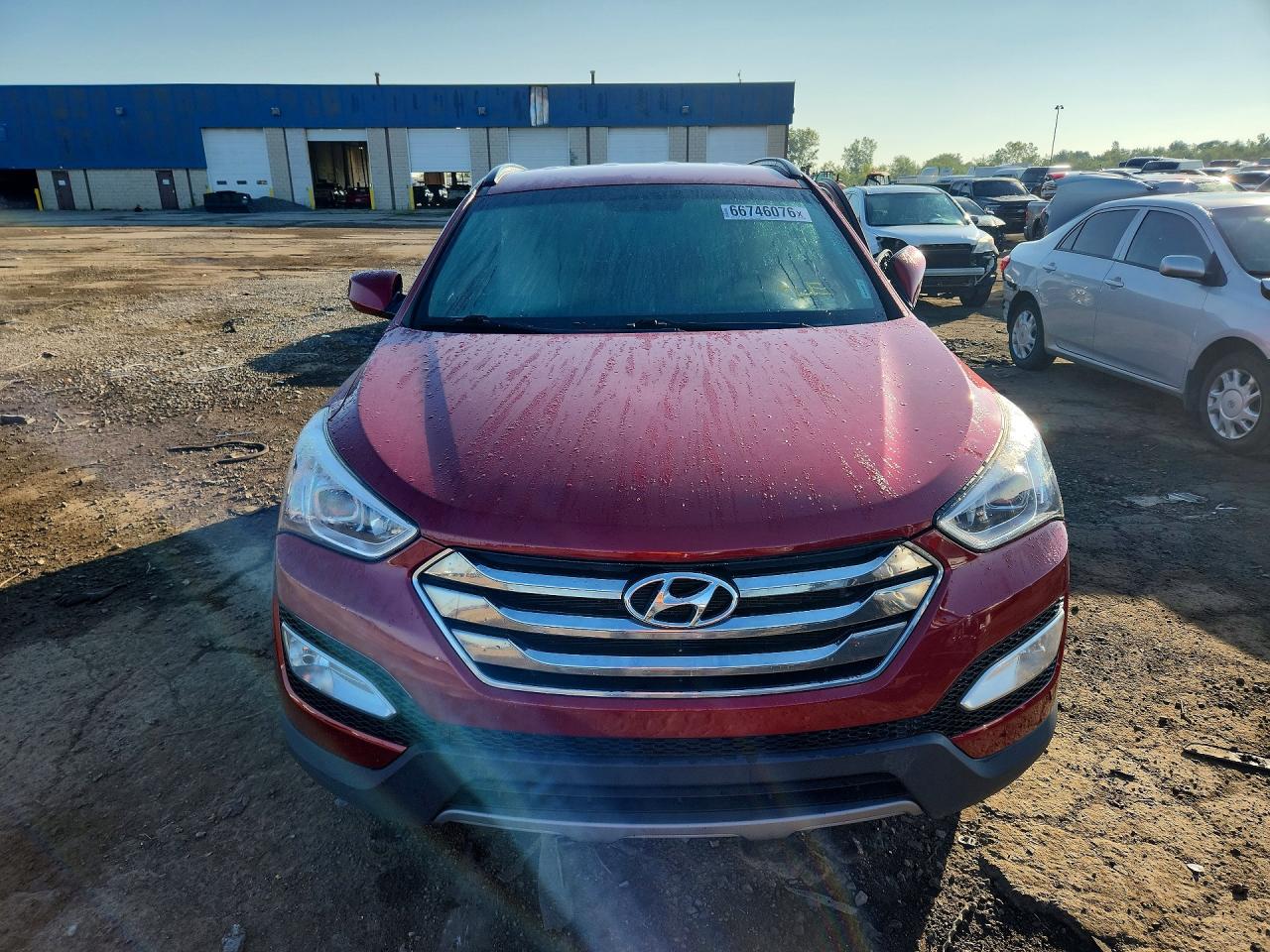2014 Hyundai Santa Fe Sport 2.4l Red vin: 5XYZU3LB4EG172687