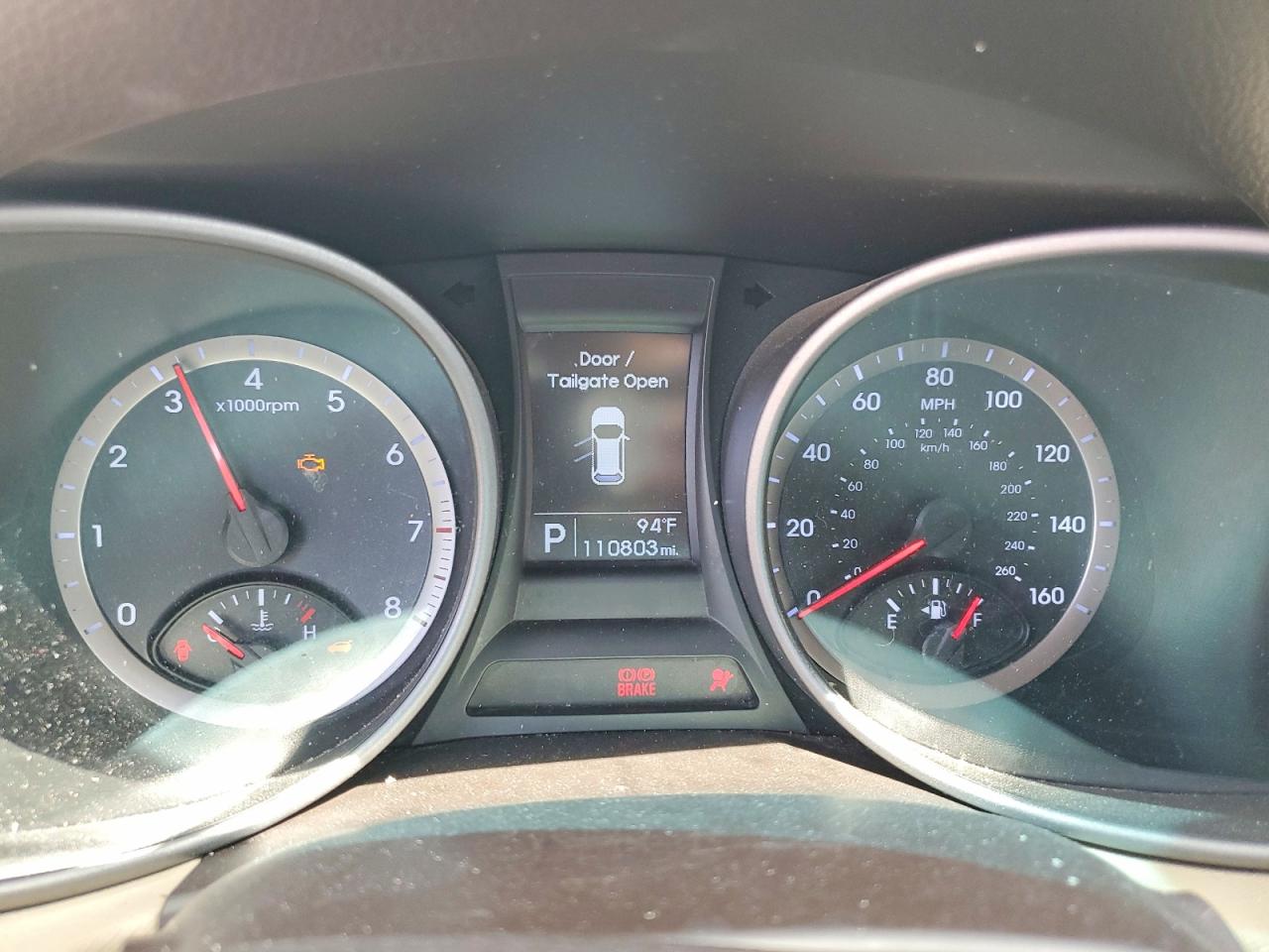 2014 Hyun Santa Fe Серый vin: 5XYZU3LB4EG175024