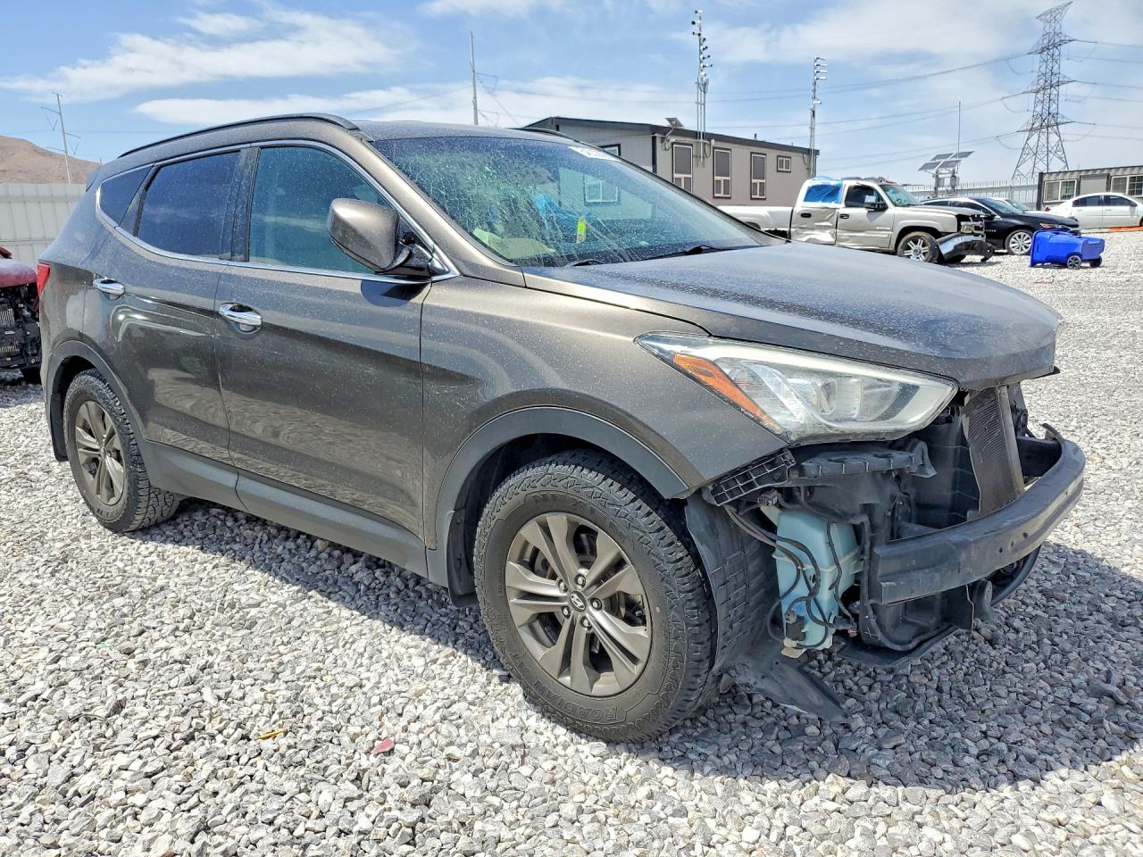 2014 Hyun Santa Fe Серый vin: 5XYZU3LB4EG175024