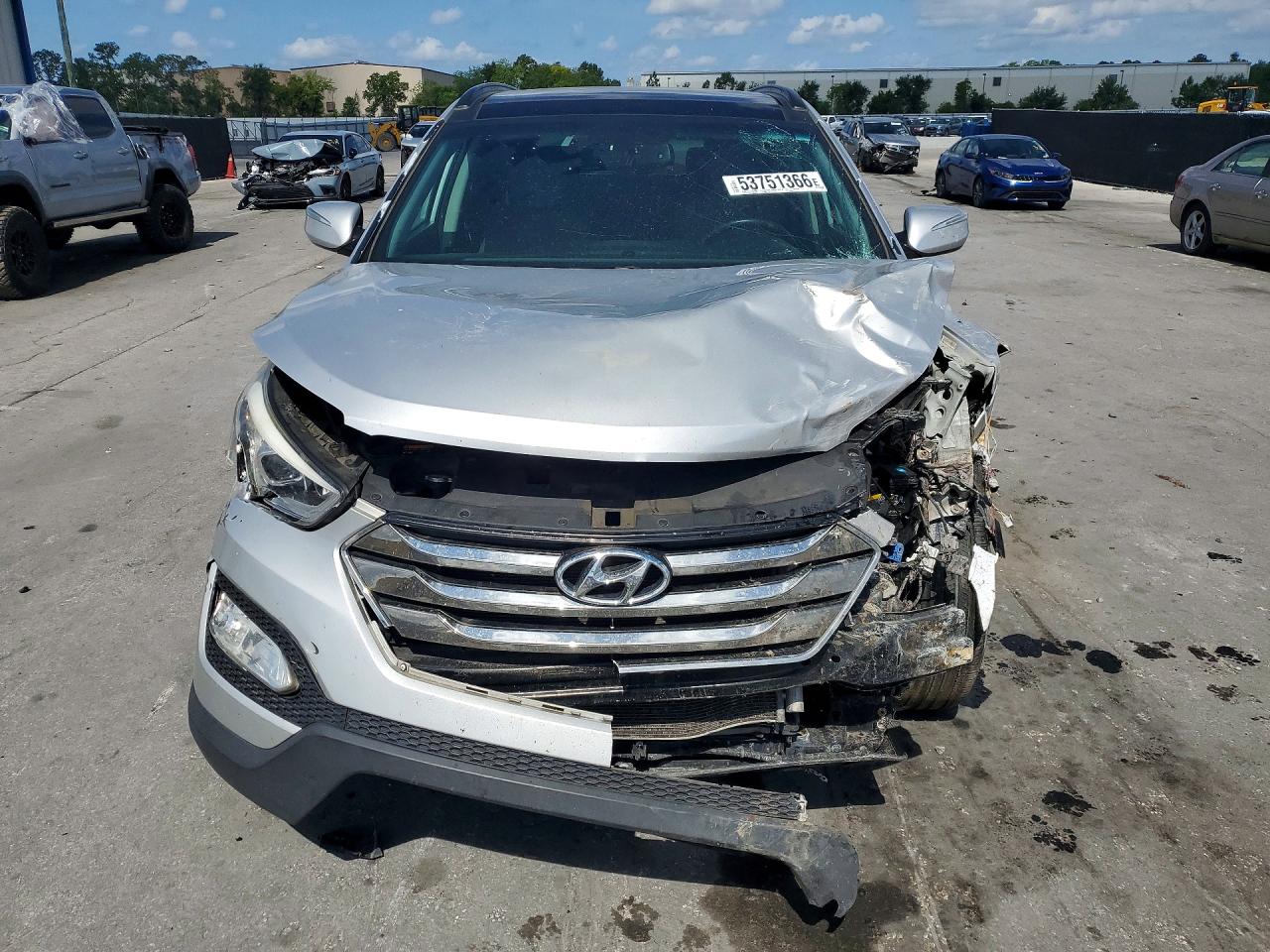 2014 Hyundai Santa Fe Sport 2.4l Silver vin: 5XYZU3LB4EG180563