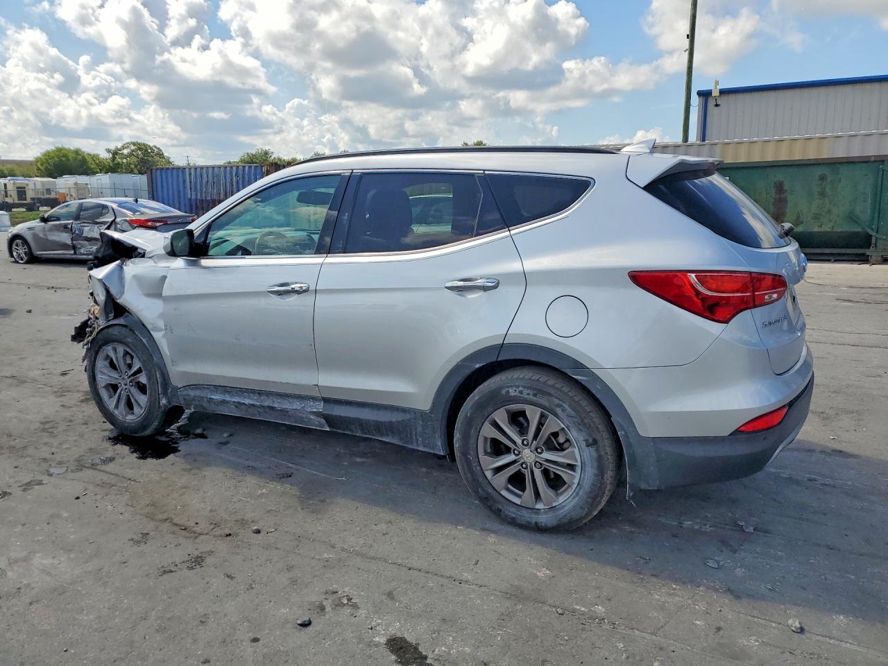 2014 Hyundai Santa Fe Sport 2.4l Silver vin: 5XYZU3LB4EG180563