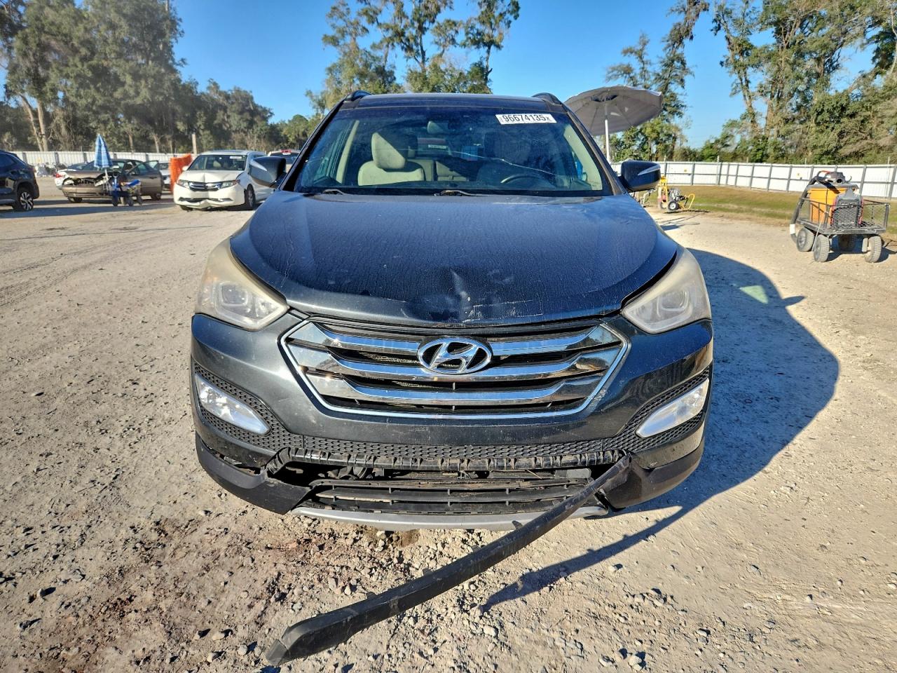 2014 Hyundai Santa Fe Sport Green vin: 5XYZU3LB4EG194138