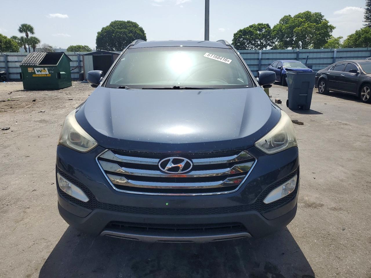 2014 Hyundai Santa Fe Sport 2.4l Blue vin: 5XYZU3LB4EG195645