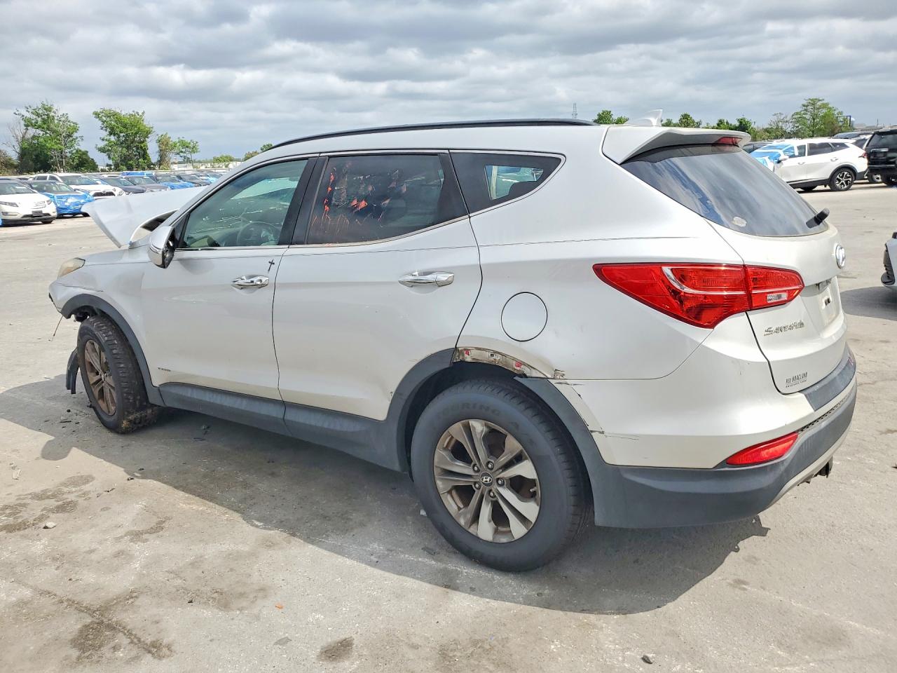 2014 Hyundai Santa Fe Sport 2.4l Silver vin: 5XYZU3LB4EG215487