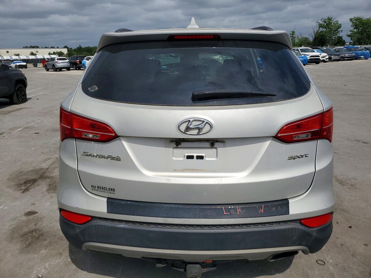 2014 Hyundai Santa Fe Sport 2.4l Silver vin: 5XYZU3LB4EG215487