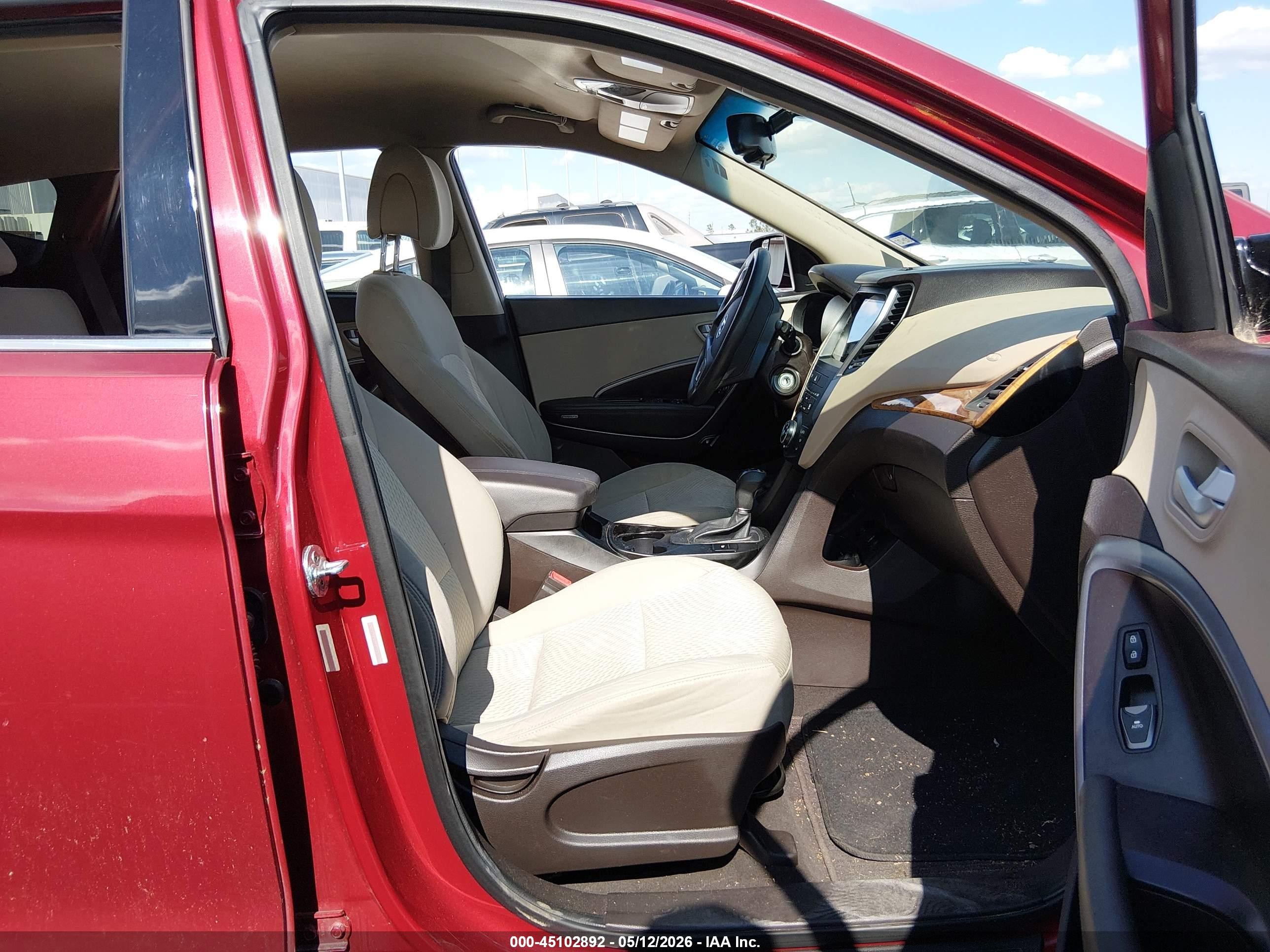 2015 Hyundai Santa Fe Sport 2.4l Burgundy vin: 5XYZU3LB4FG237202