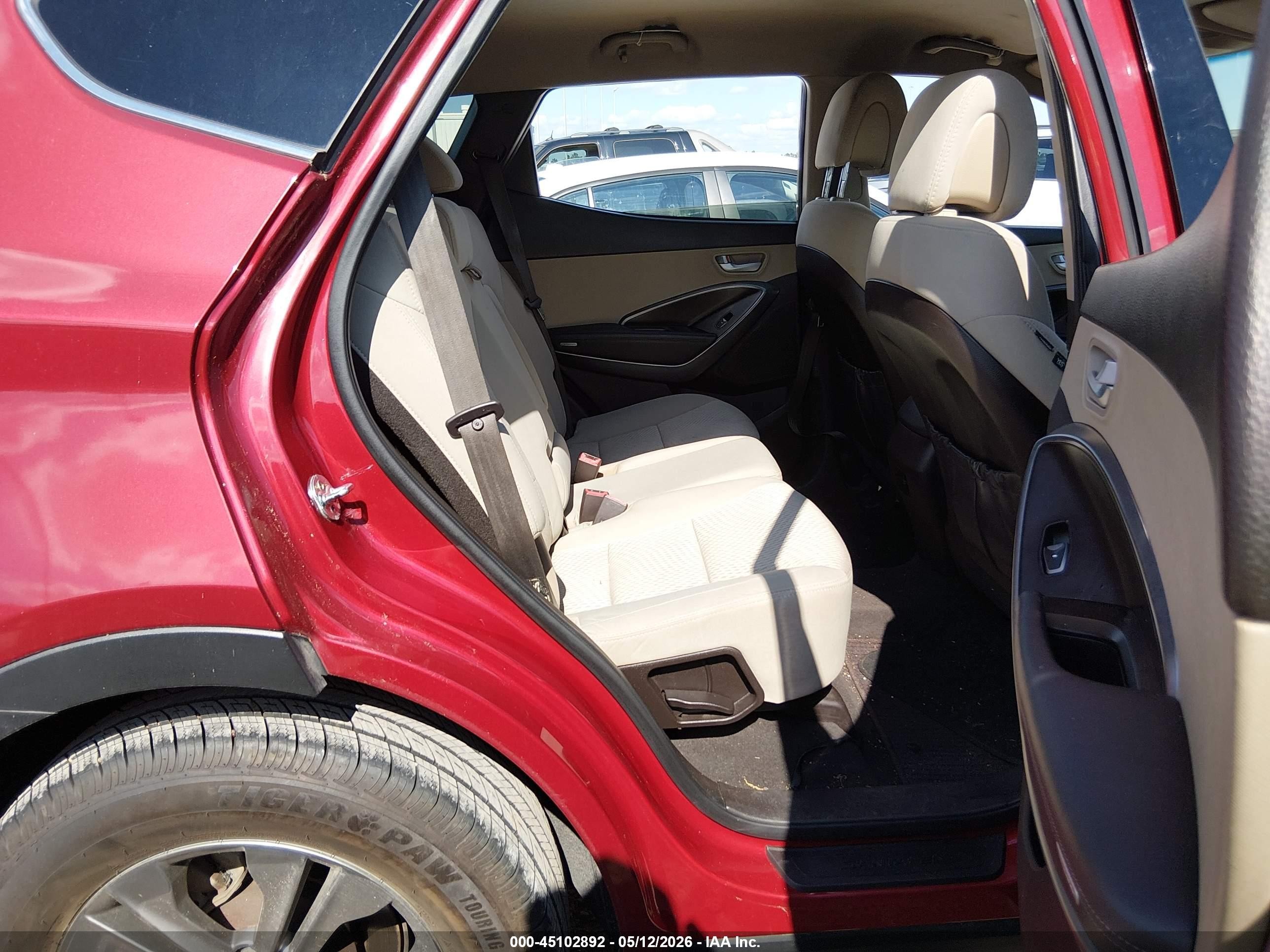 2015 Hyundai Santa Fe Sport 2.4l Burgundy vin: 5XYZU3LB4FG237202
