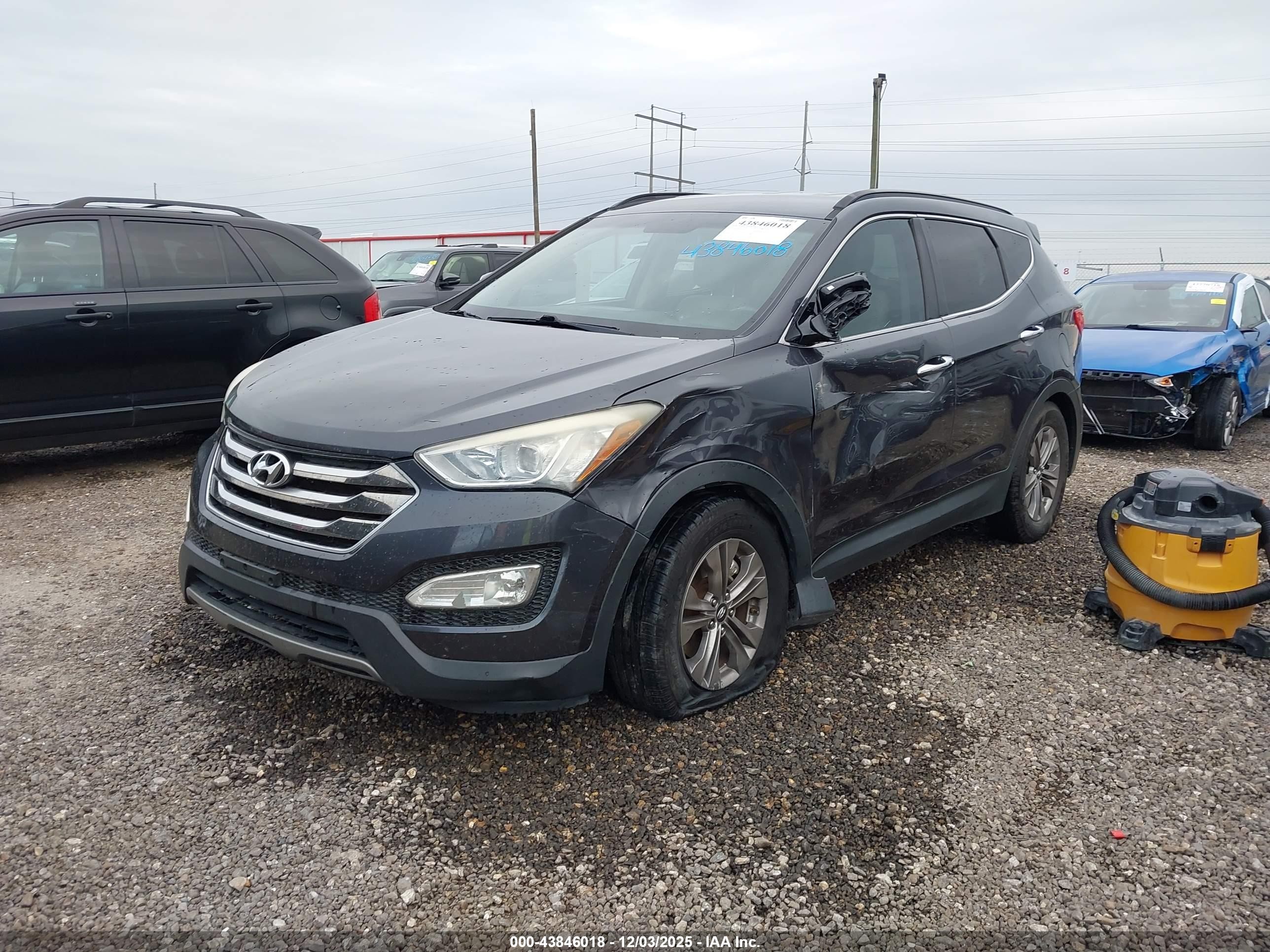 2015 Hyundai Santa Fe Sport 2.4l Gray vin: 5XYZU3LB4FG269972