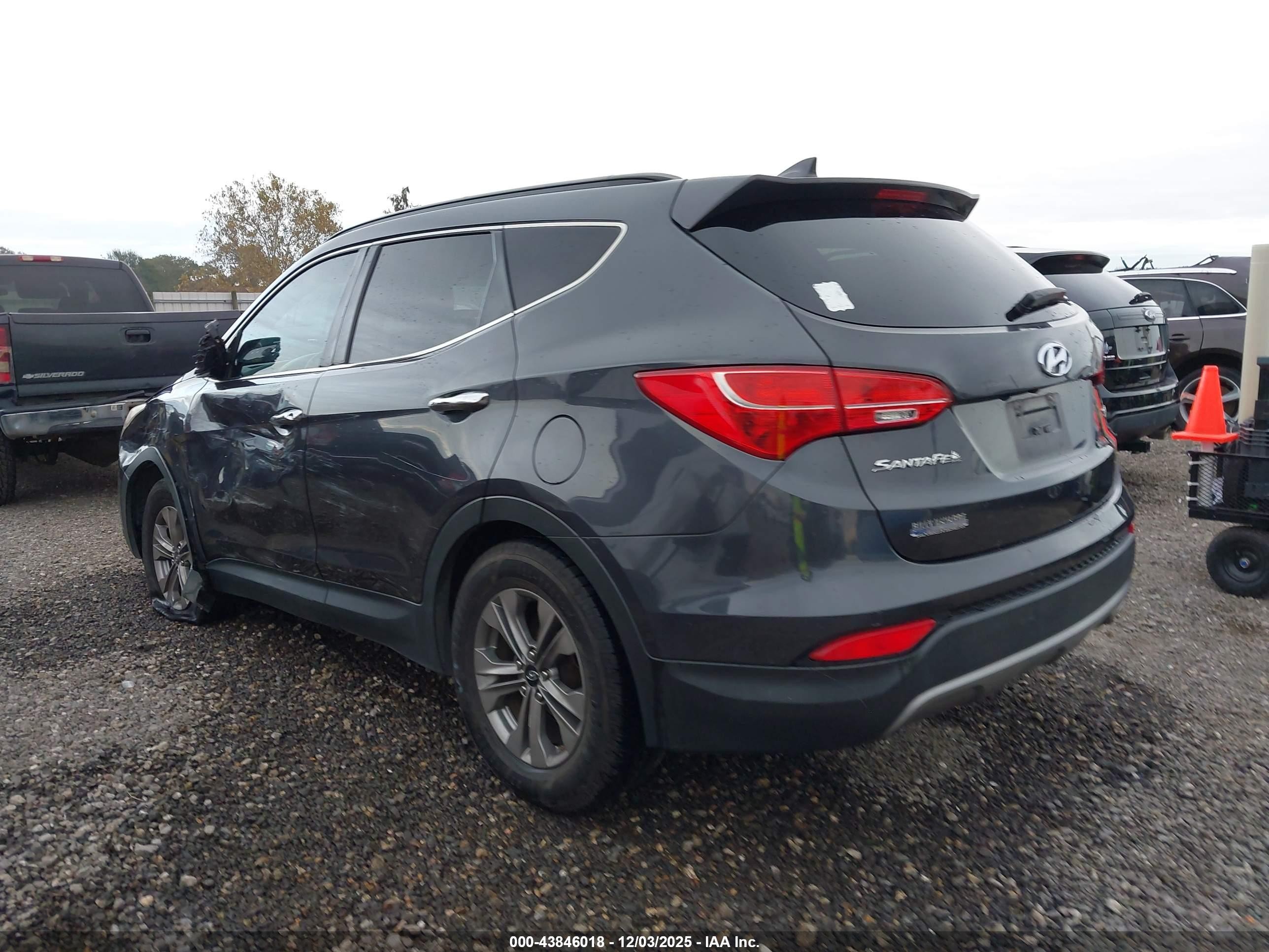2015 Hyundai Santa Fe Sport 2.4l Gray vin: 5XYZU3LB4FG269972