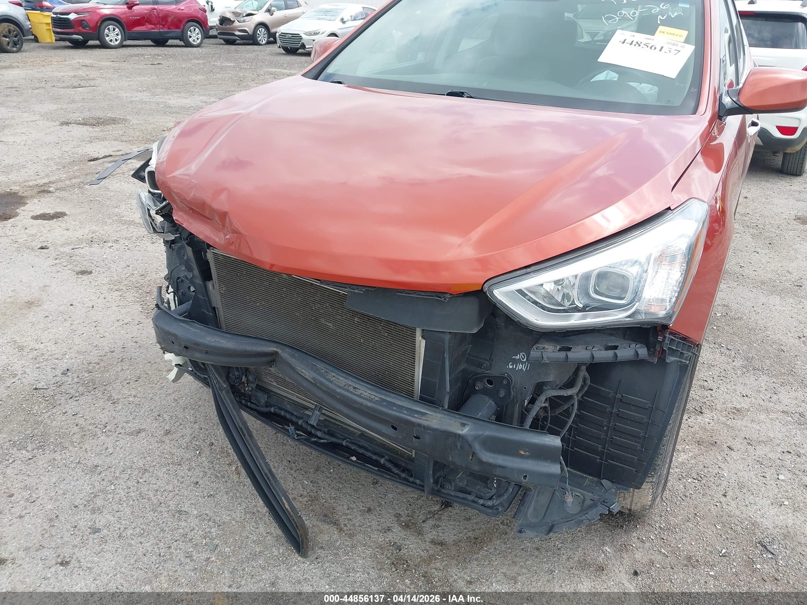2015 Hyundai Santa Fe Sport 2.4l Orange vin: 5XYZU3LB4FG274153