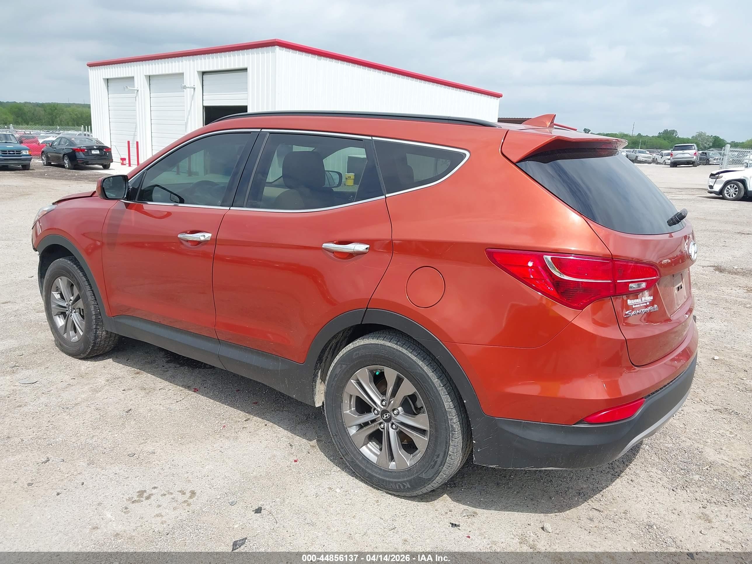 2015 Hyundai Santa Fe Sport 2.4l Orange vin: 5XYZU3LB4FG274153