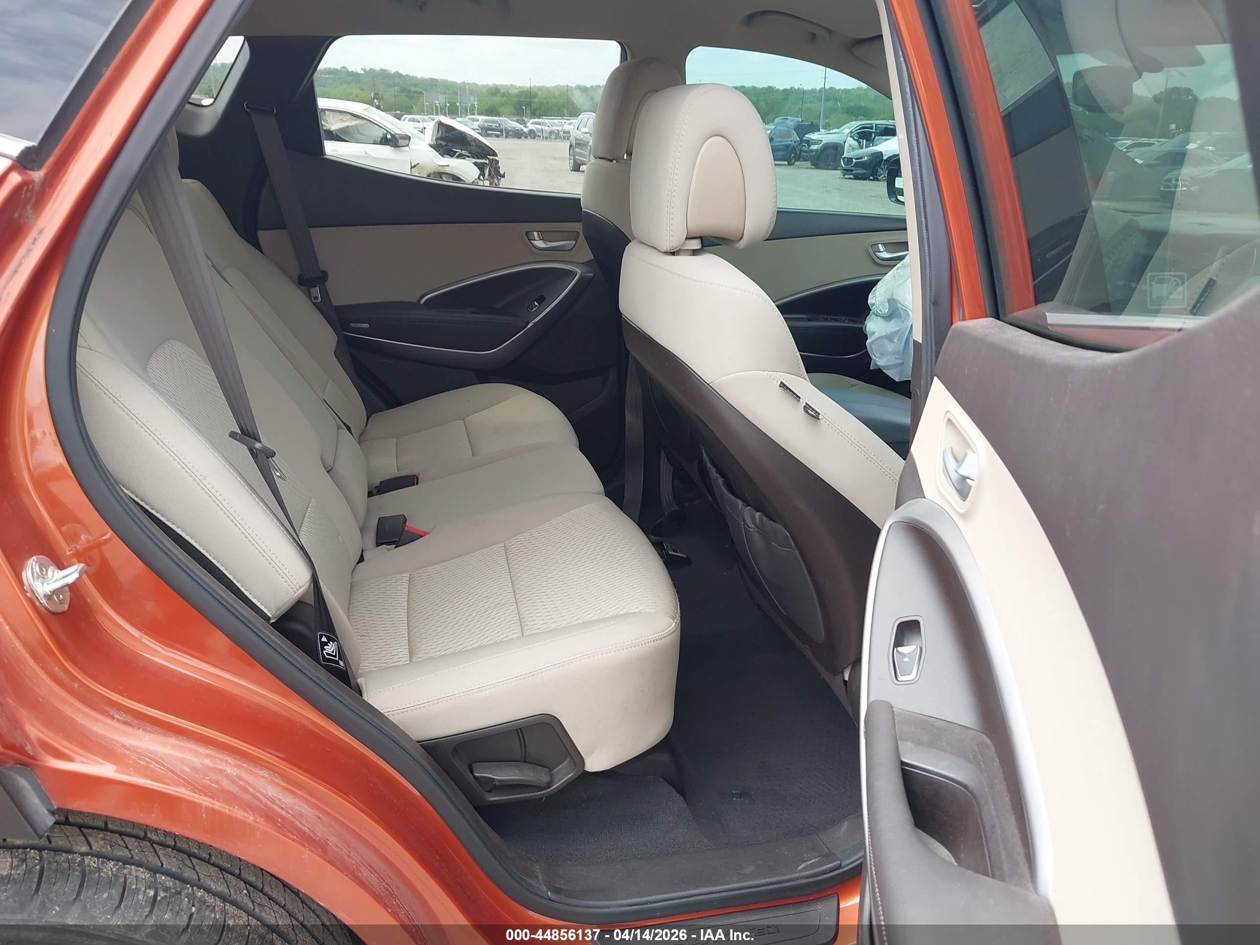 2015 Hyundai Santa Fe Sport 2.4l Orange vin: 5XYZU3LB4FG274153