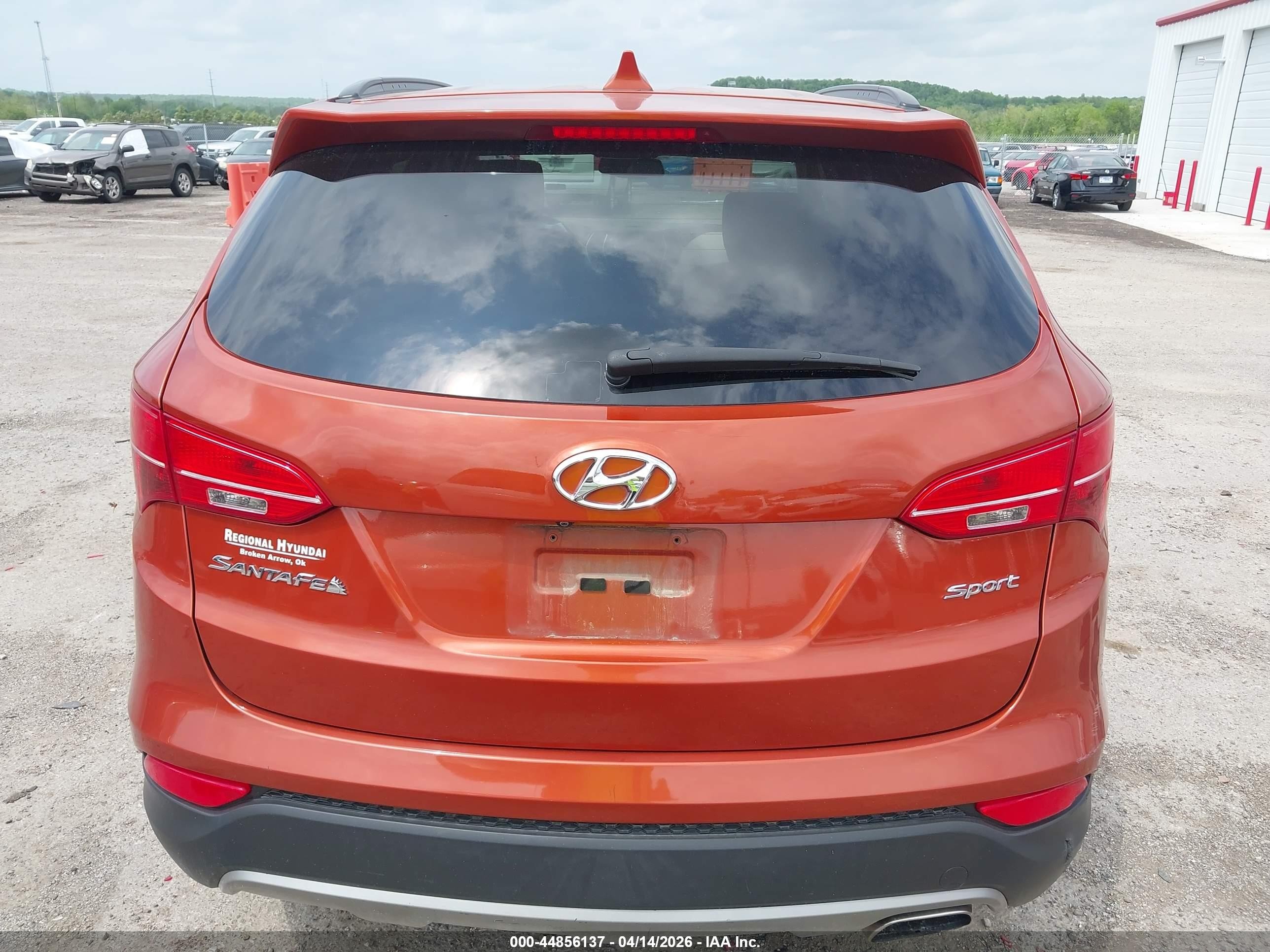 2015 Hyundai Santa Fe Sport 2.4l Orange vin: 5XYZU3LB4FG274153