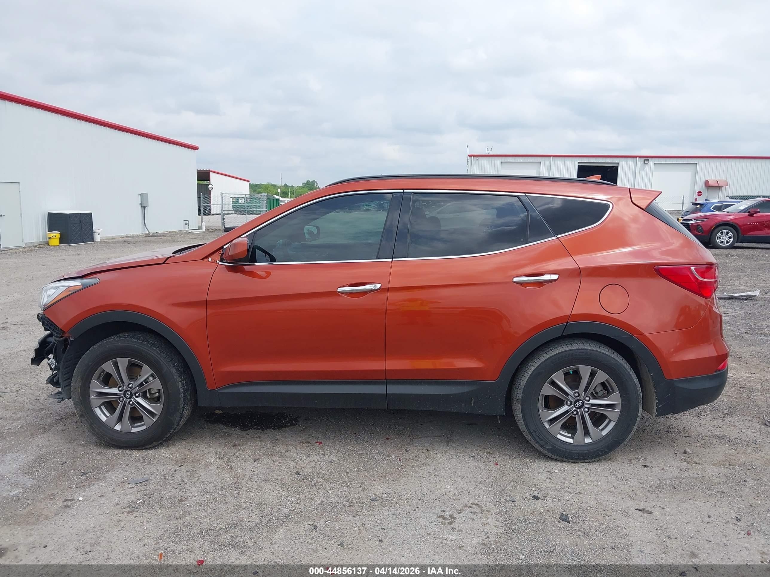 2015 Hyundai Santa Fe Sport 2.4l Orange vin: 5XYZU3LB4FG274153