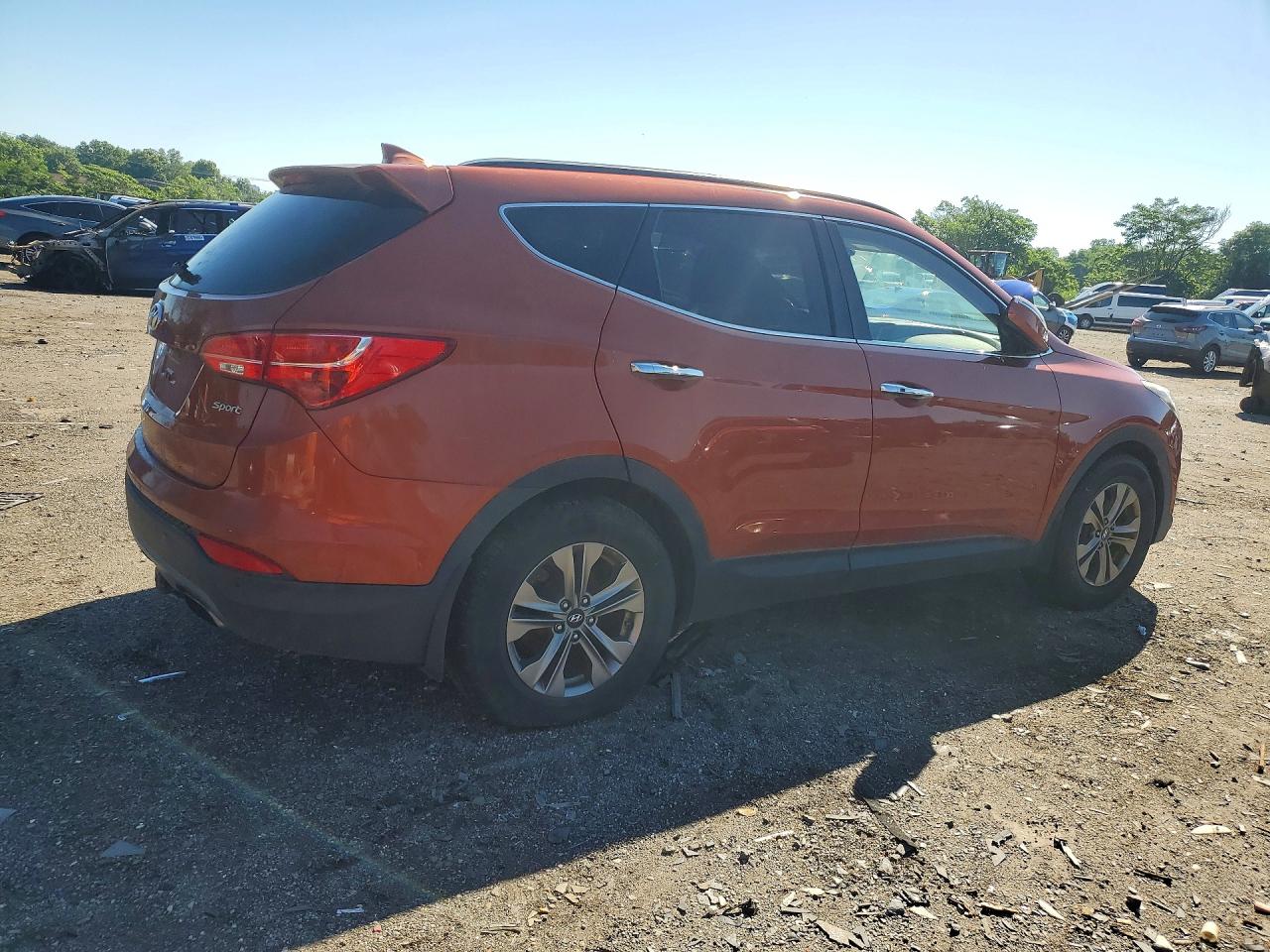2015 Hyundai Santa Fe Sport 2.4l Orange vin: 5XYZU3LB4FG292930